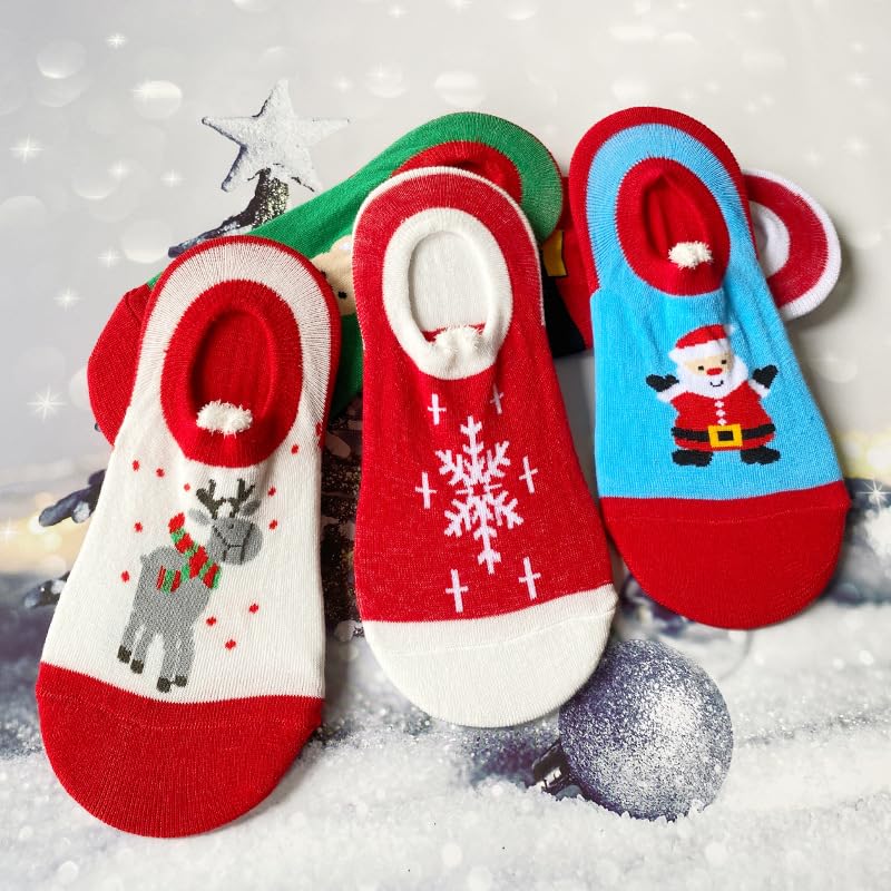 5 Pairs of Women's Cute Cartoon Christmas-Themed Socks for The Autumn And Winter Season Christmas Gifts for Family and Friends - Medaid International