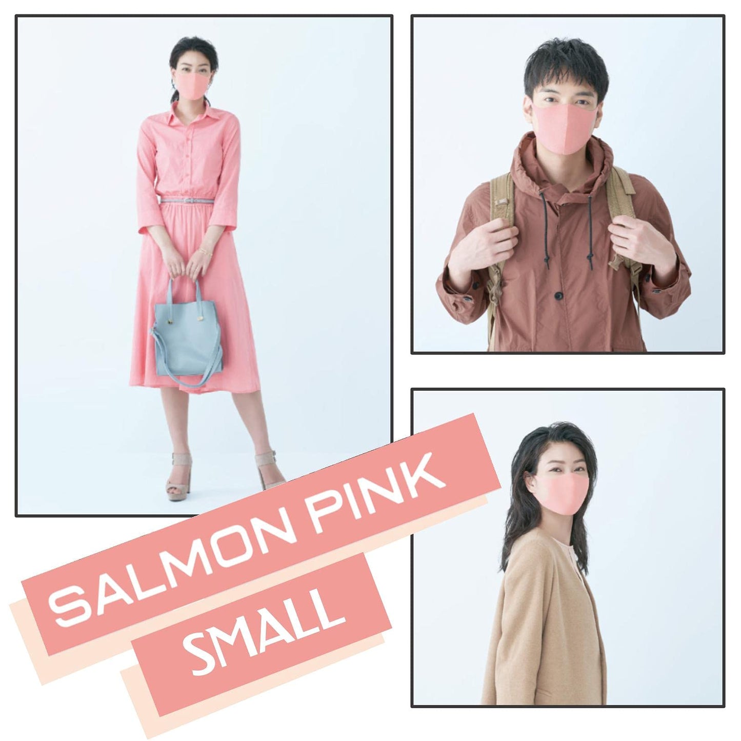 PITTA MASK 2 Pack Set (3+3 Masks) - Regular GRAY 1pack and Small PASTEL 1pack - Medaid International