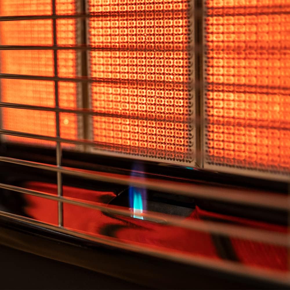 Cecotec - Gas Heater Ready Warm 4000 Slim, 4200W, Adjustable Thermostat, Space-Saving Design