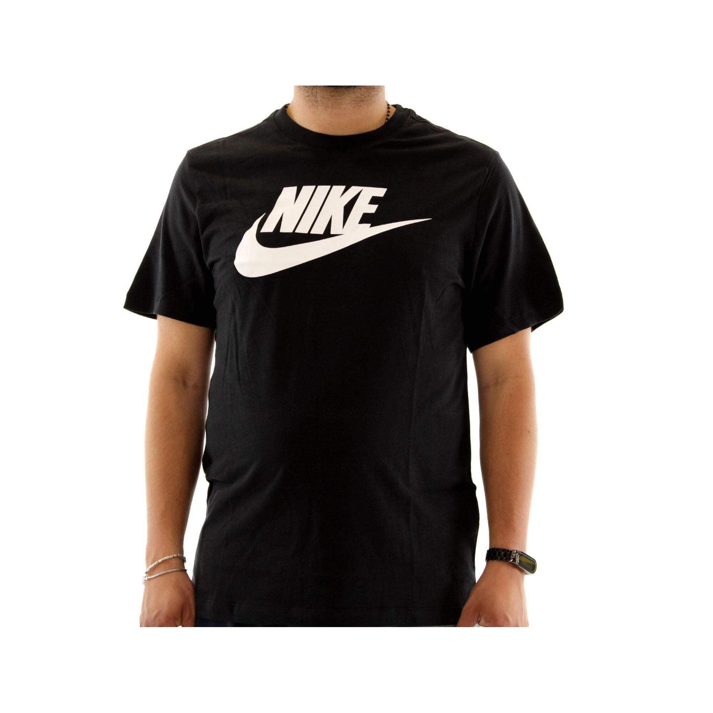 Nike Men's Sportswear Icon T-Shirt, Black/White, Large - Medaid International
