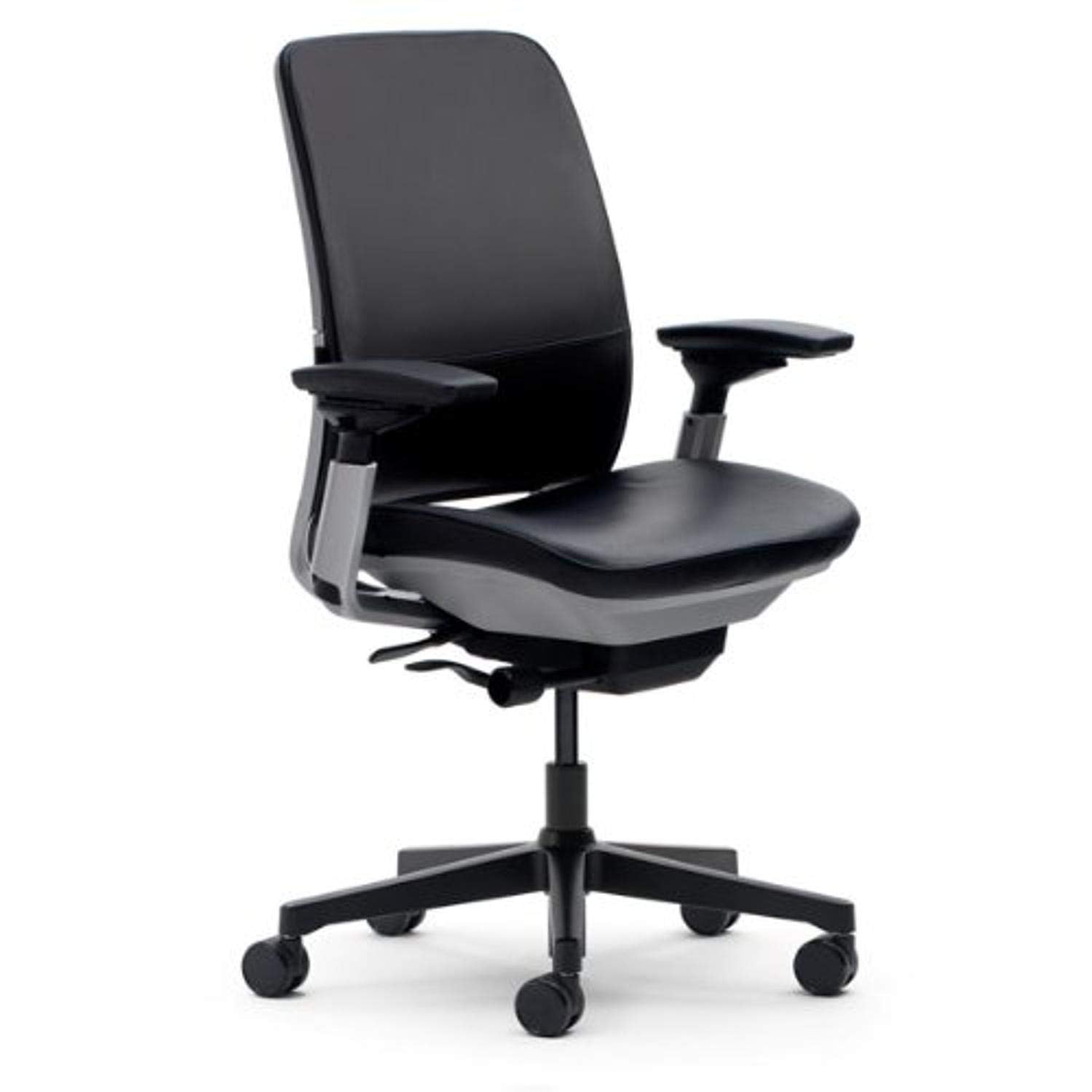 Steelcase Amia Black Leather Chair - Medaid International