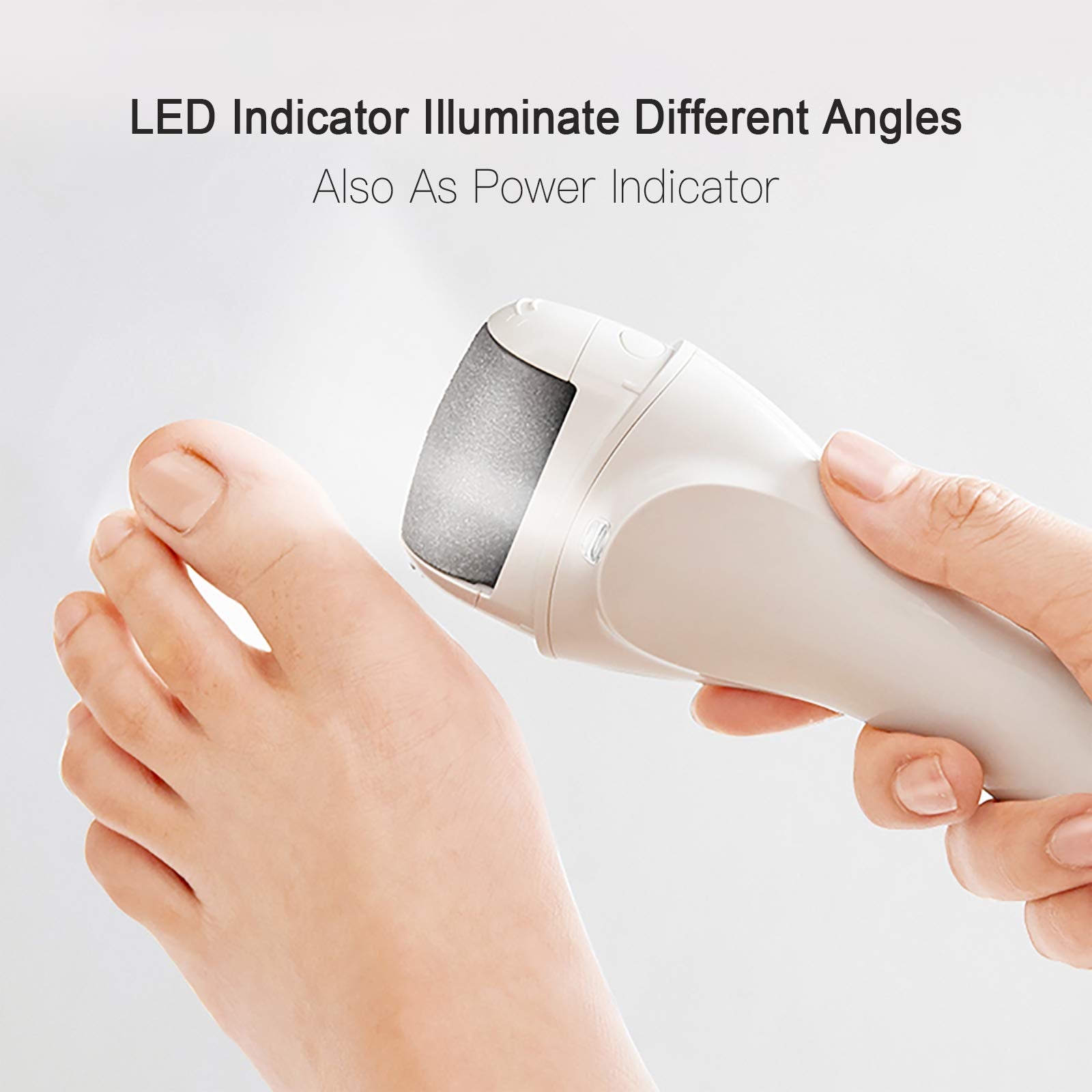 Electric Foot Callus Removers Rechargeable, Portable Electronic Foot File Pedicure Tools, Electric Callus Remover Foot Scrubber Kit, Professional Foot Care Ideal Gift for Dead, Hard Cracked Dry Skin - Medaid International