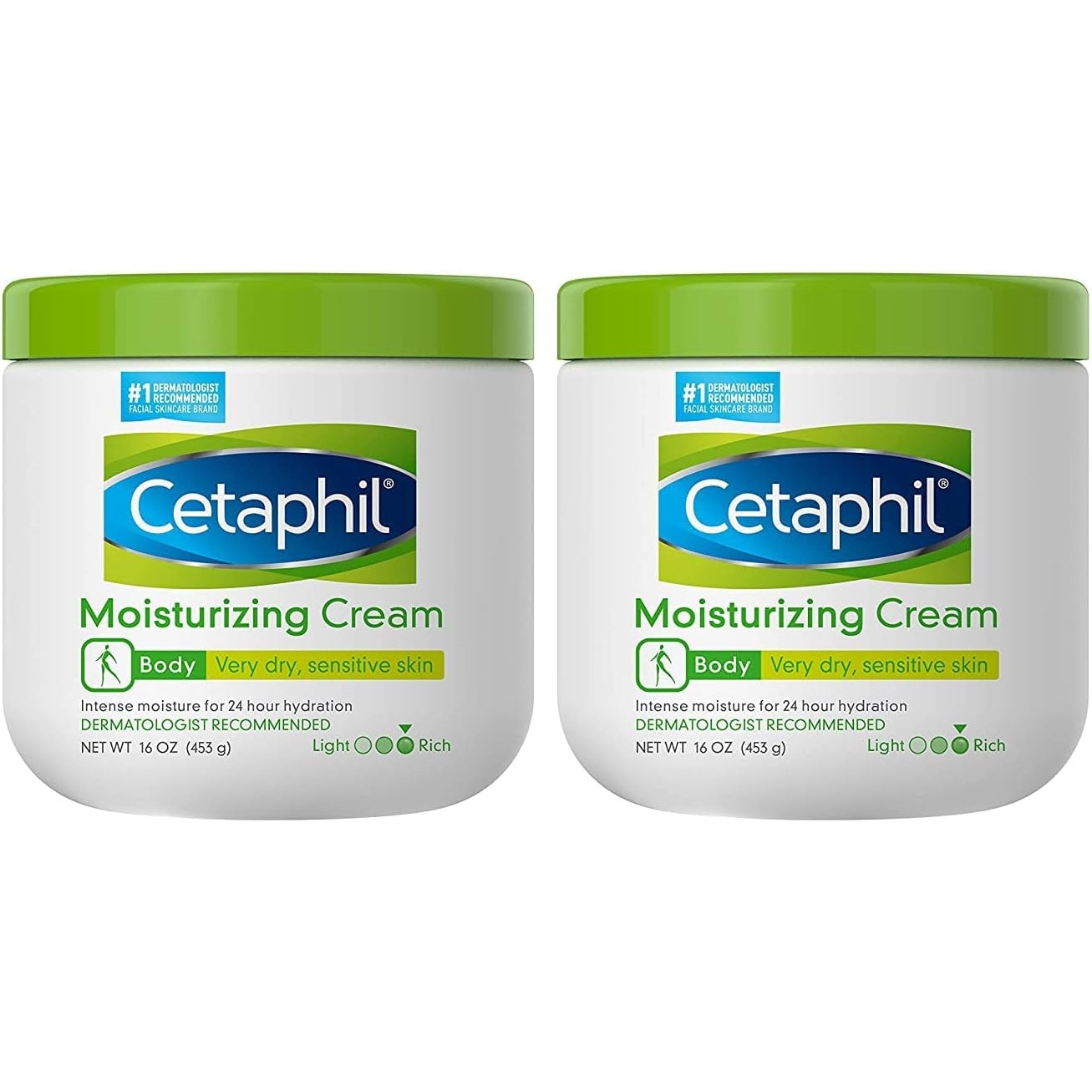 Cetaphil Moisturizing Cream, Face & Body Moisturizer for Men & Women, Dry to Very Dry and Sensitive Skin, Unscented, 453g - Medaid