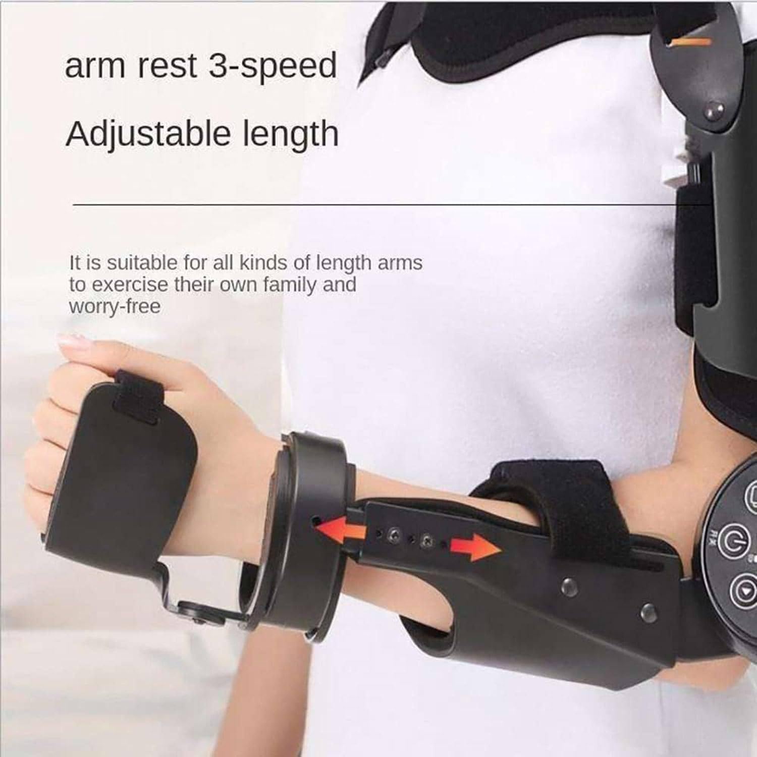 GBHJJ Electric Elbow Joint Rehabilitation Device, Hemiplegia Arm Rehabilitation Elbow Protector Stretch Out Trainer, Stroke Wrist Training Help Your to Complete The on Its Own,Left - Medaid International