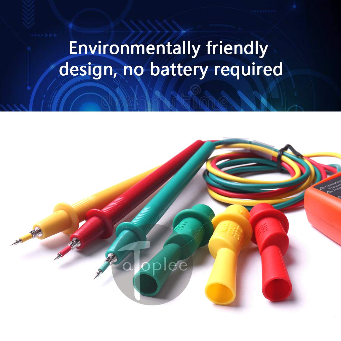 ATOPLEE 3 Phase Sequence Presence Rotation Tester Indicator Detector Meter with LED and Buzzer 60V~600V (3 Phase AC) - Medaid International