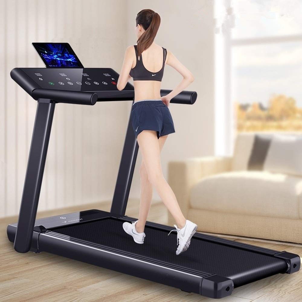 TEDNIDS TreaDmill Full-folding Home Treadmill, Installation-free, Small And Ultra-quiet, LED Display Sports Walking Machine, Suspension Balance Shock Absorption(White) - Medaid International