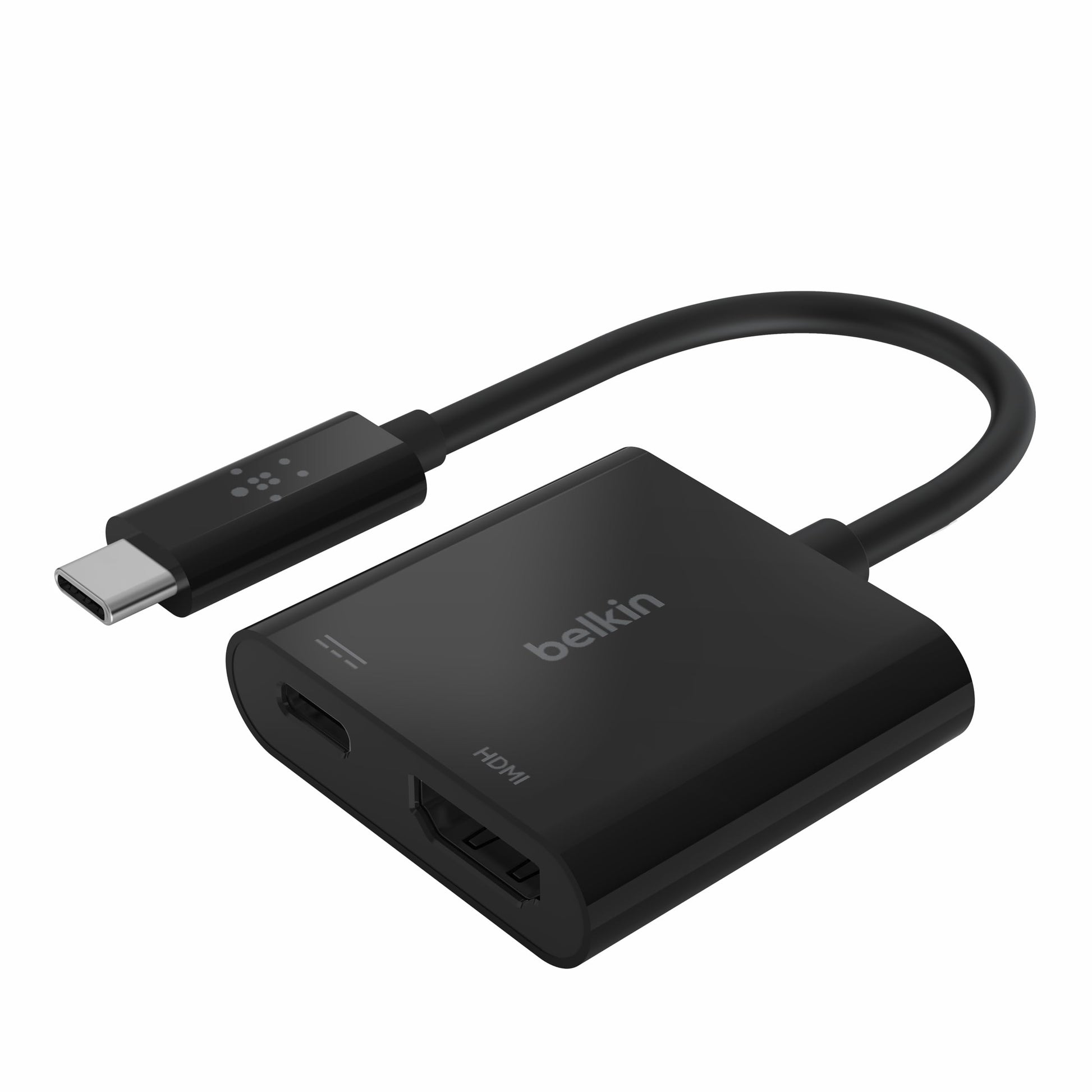 Belkin USB C to HDMI Adapter + USBC Charging Port to Charge While You Display, Supports 4K UHD Video, Passthrough Power up to 60W for Connected Devices, Compatible with MacBook, iPad, Windows - Medaid International