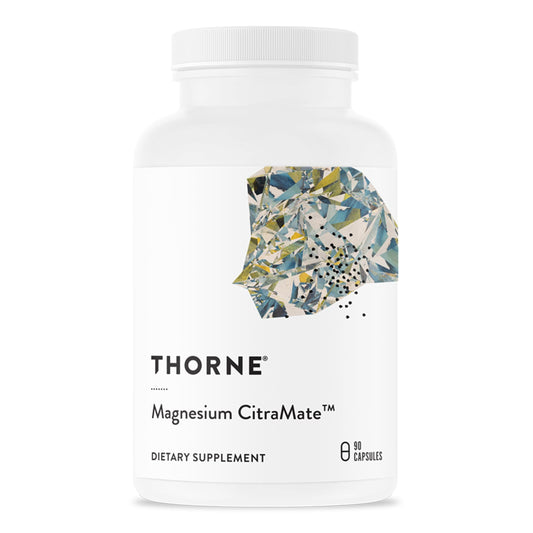 THORNE - Magnesium CitraMate - Magnesium Supplement with Citrate-Malate - Support Heart, Skeletal Muscles, Cardiac, Lung Function, and Bone Density* - Gluten-Free, Dairy-Free, Soy-Free - 90 Capsules - Medaid International