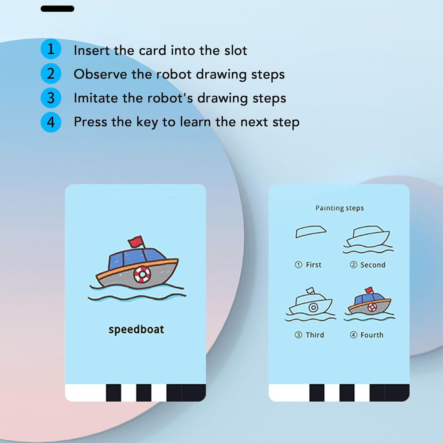 Smart Drawing Robot with 100 Learning Word Cards - Medaid International