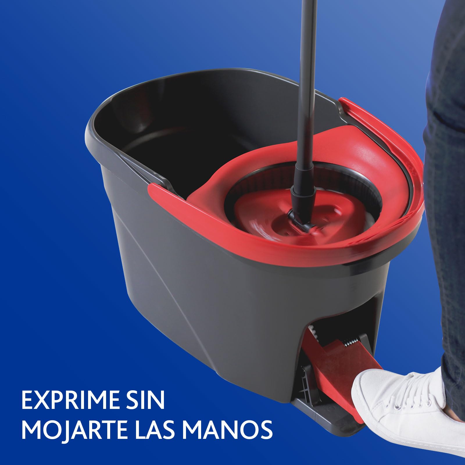 Vileda Easy Wring and Clean Microfibre Mop and Bucket with Power Spin Wringer - Medaid International