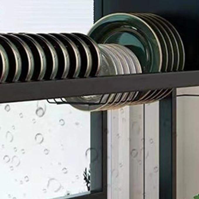 رف تجفيف صحون فوق المجلى – من حديد مقاوم للصدأ