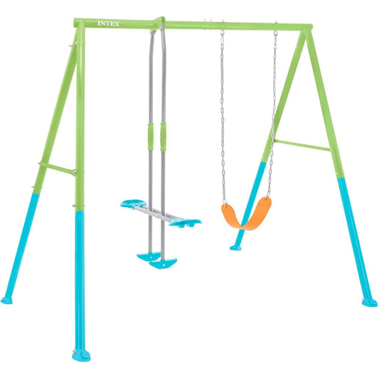 Two Feature Swing Set - Swing & Glider - Medaid International