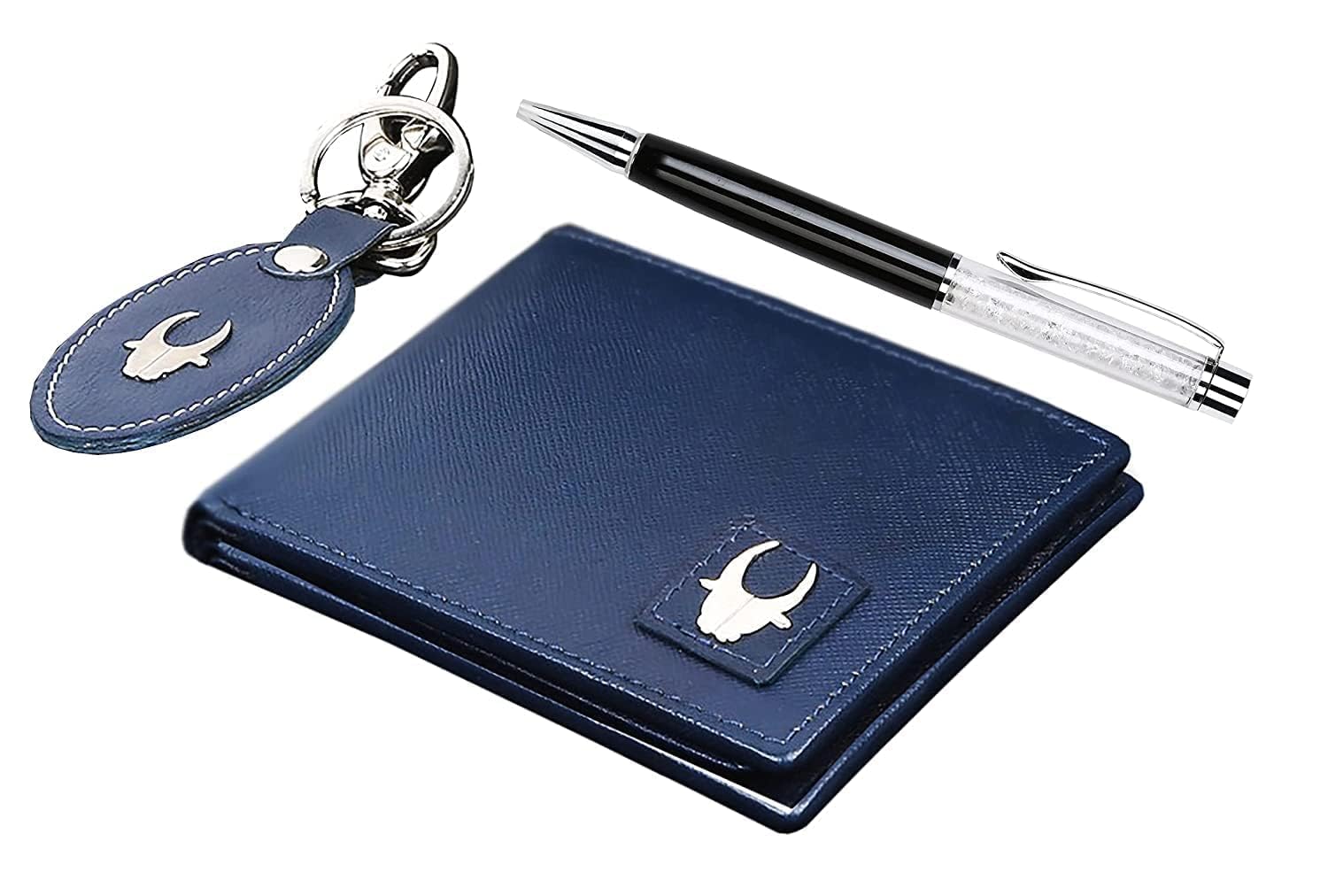 WildHorn Men’s Blue wallet Combo - Medaid International