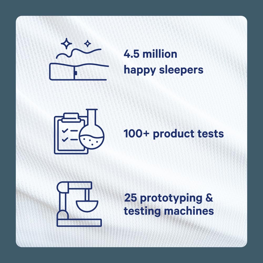 Casper Sleep Standard Foam Pillow – Cooling Memory Foam, Supportive Comfort for Side Sleepers, Breathable & Pressure-Relieving - Medaid International