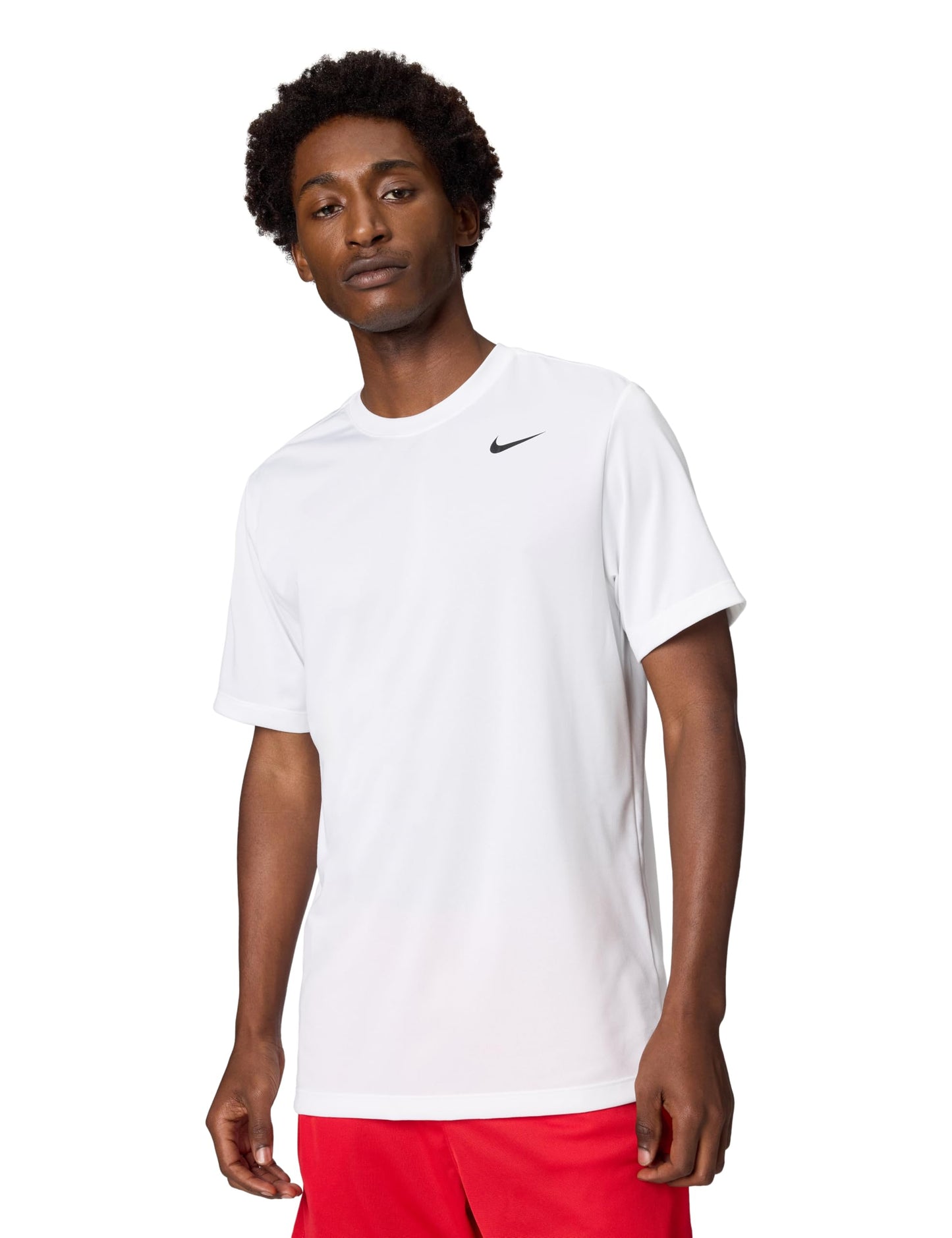 Nike Men's Dri-Fit Legend Fitness T-Shirt, White/Black, Medium - Medaid International