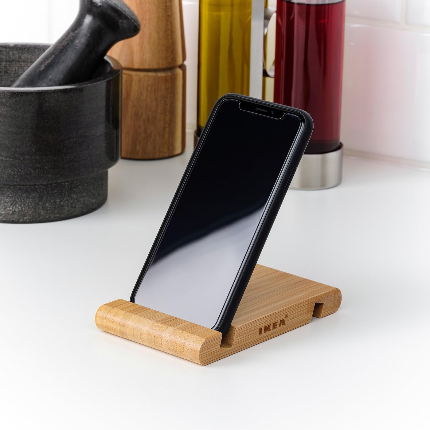 Ikea 303.588.75 Bergenes Bamboo Mobile Phone/Tablet Holder - Medaid International