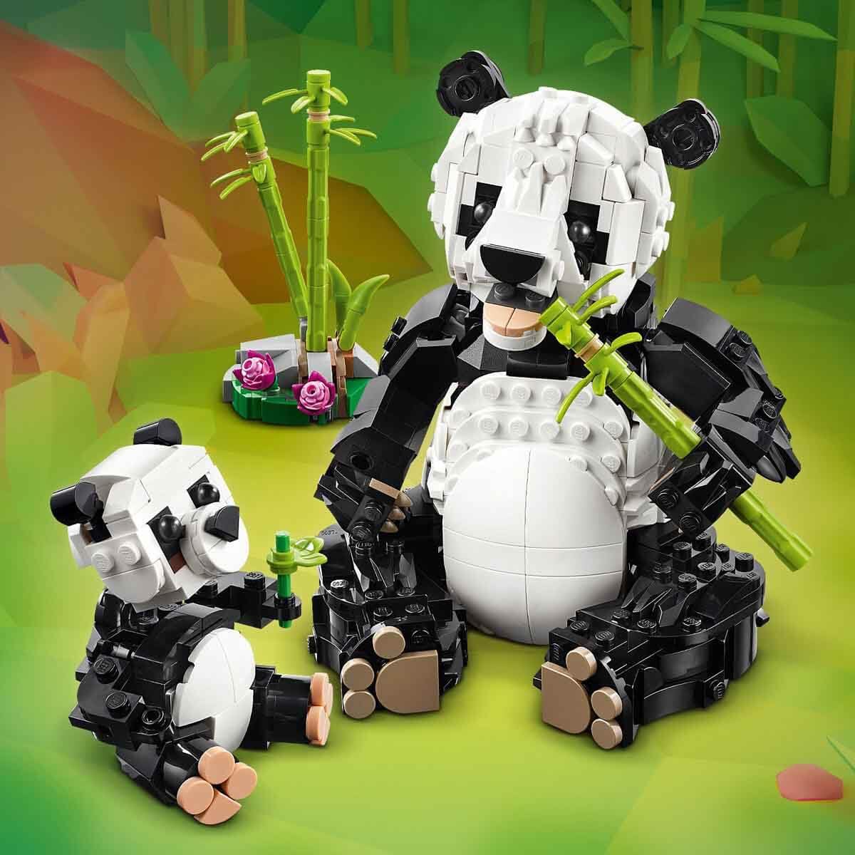 Lego Creator Animal: Panda Toy Birthday Present Block 31165 for Girls Boys 8 Years 9 10 Years Old Elementary School Animal Creature - Medaid International