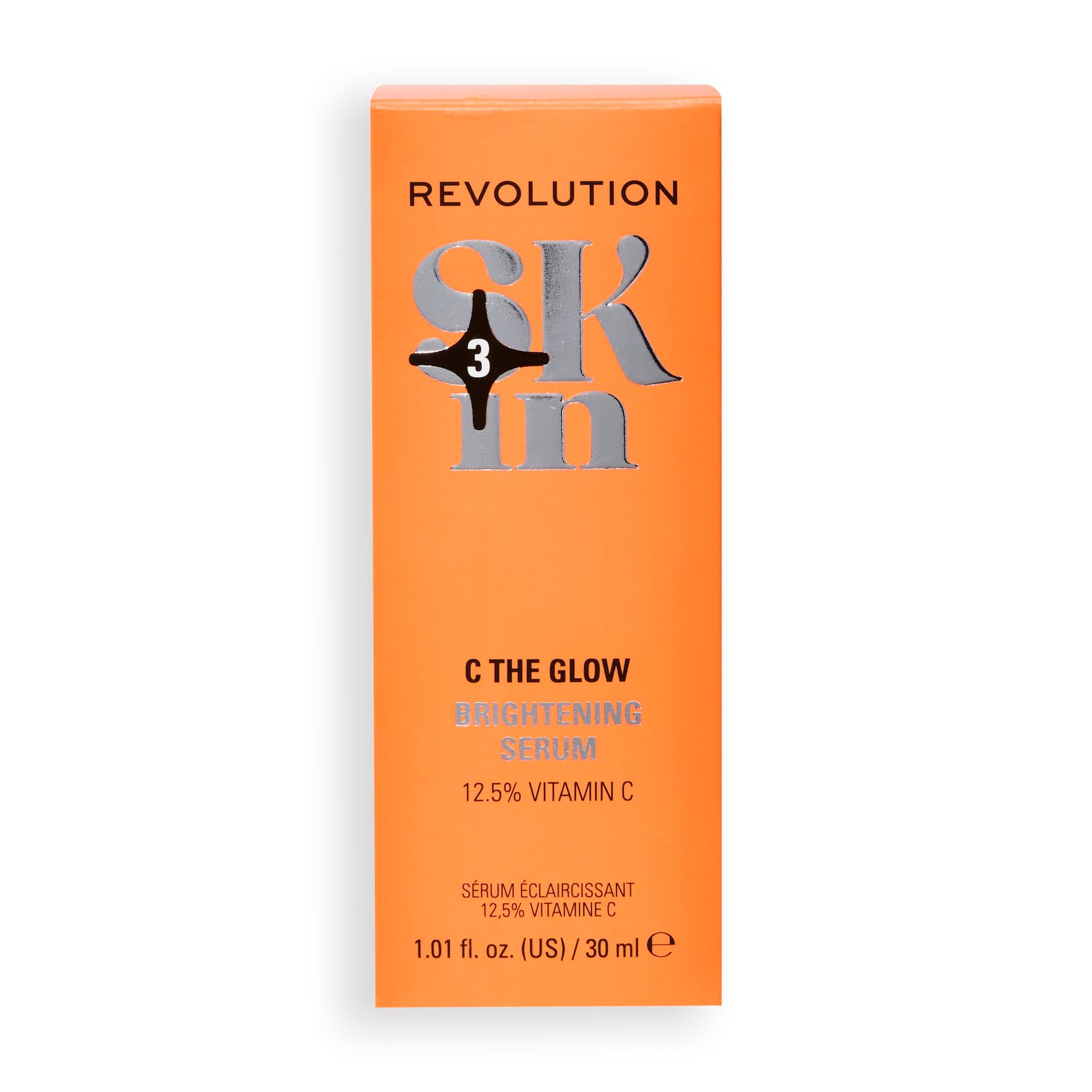 Revolution Skin, C The Glow 12.5% Vitamin C Brightening Face Serum, Moisturizing & Hydrating with Vitamin C, Vegan & Cruelty-Free, 1.01 fl oz - Medaid International