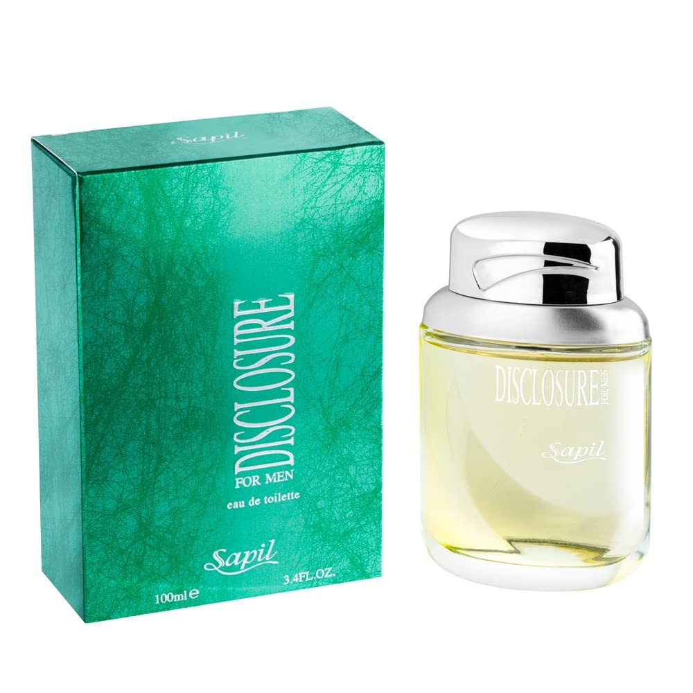 Sapil Disclosure Perfume for Men - Long-lasting Dubai Cologne 3.4 Oz (100 ml) - Woody Spicy Arabic Fragrance for Everyday Wear - Enticing Men's Fragrance from Dubai - Medaid International