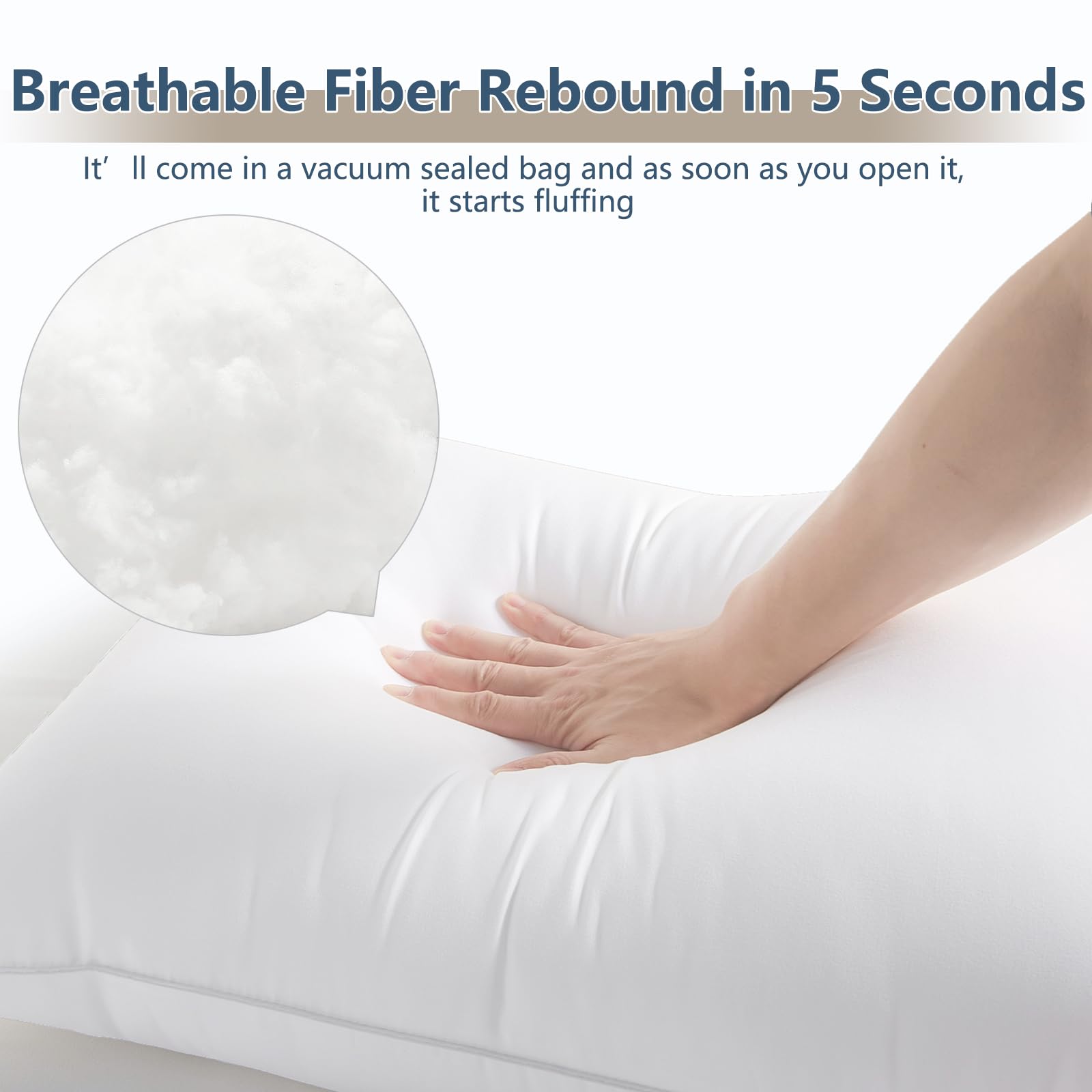 CozyLux Pillows Queen Size Set of 2, Hotel Quality Bed Pillows for Sleeping 2 Pack, Cooling Pillows for Side Back and Stomach Sleepers, Down Alternative Luxury Soft Supportive Fluffy Pillows (18x28) - Medaid International