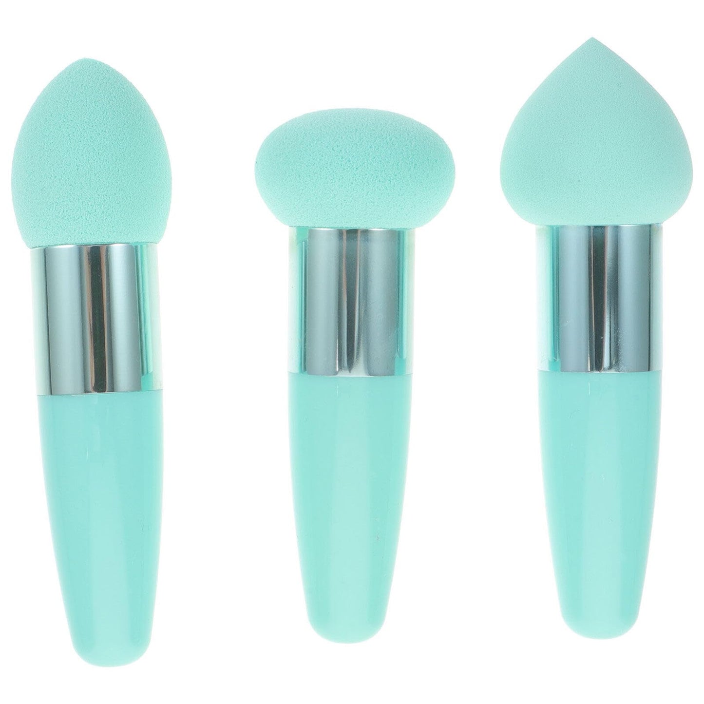 Beaupretty Beauty Pen Set - 3Pcs Mushroom Concealer Sponge Brush Set for Makeup Application Portable Compact Design for Travel Green - Medaid International