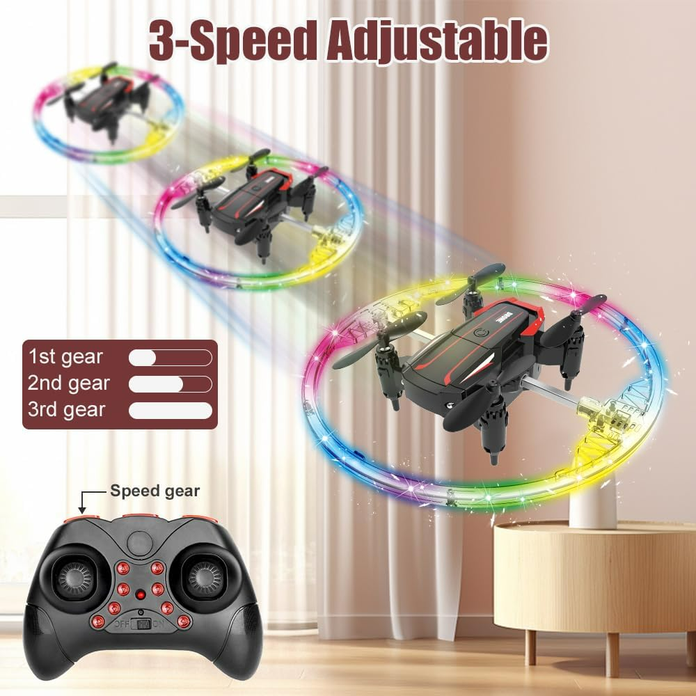 Cool Led Drone 360Degree Roll Colorful Luminous Ball Stunt Tumbling Quadcopter Toy BK8 - Medaid International