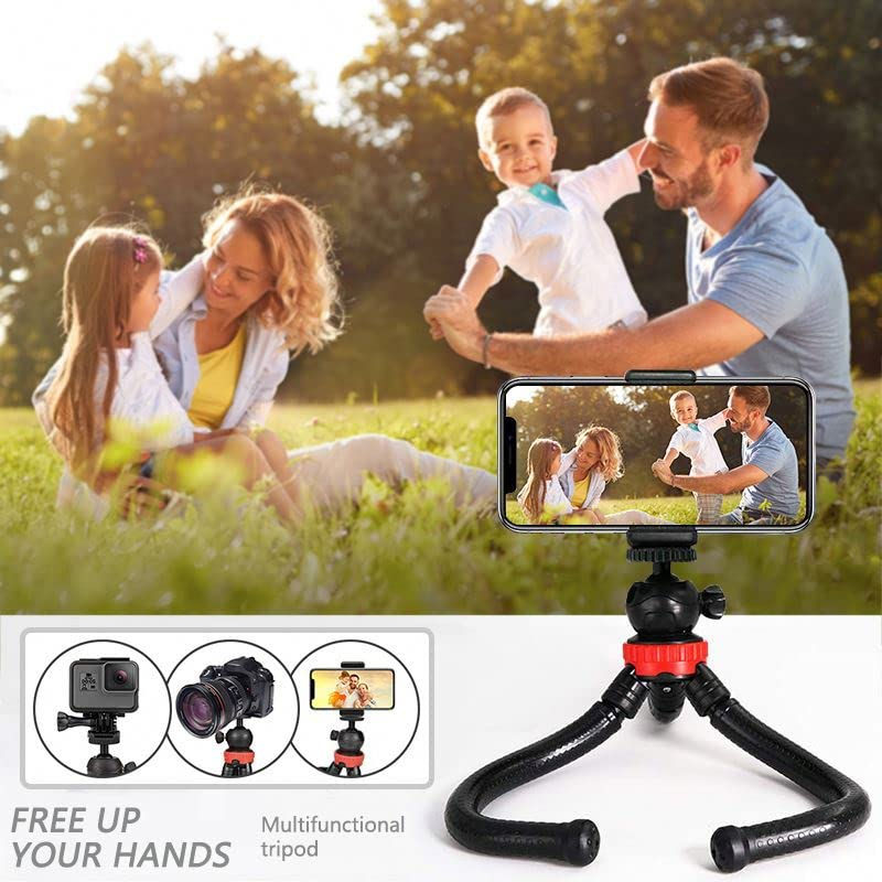 Flexible Octopus Tripod for Phone & Camera ‚Äì Mini Tripod Travel Stand with Phone Clip Mount - Medaid International