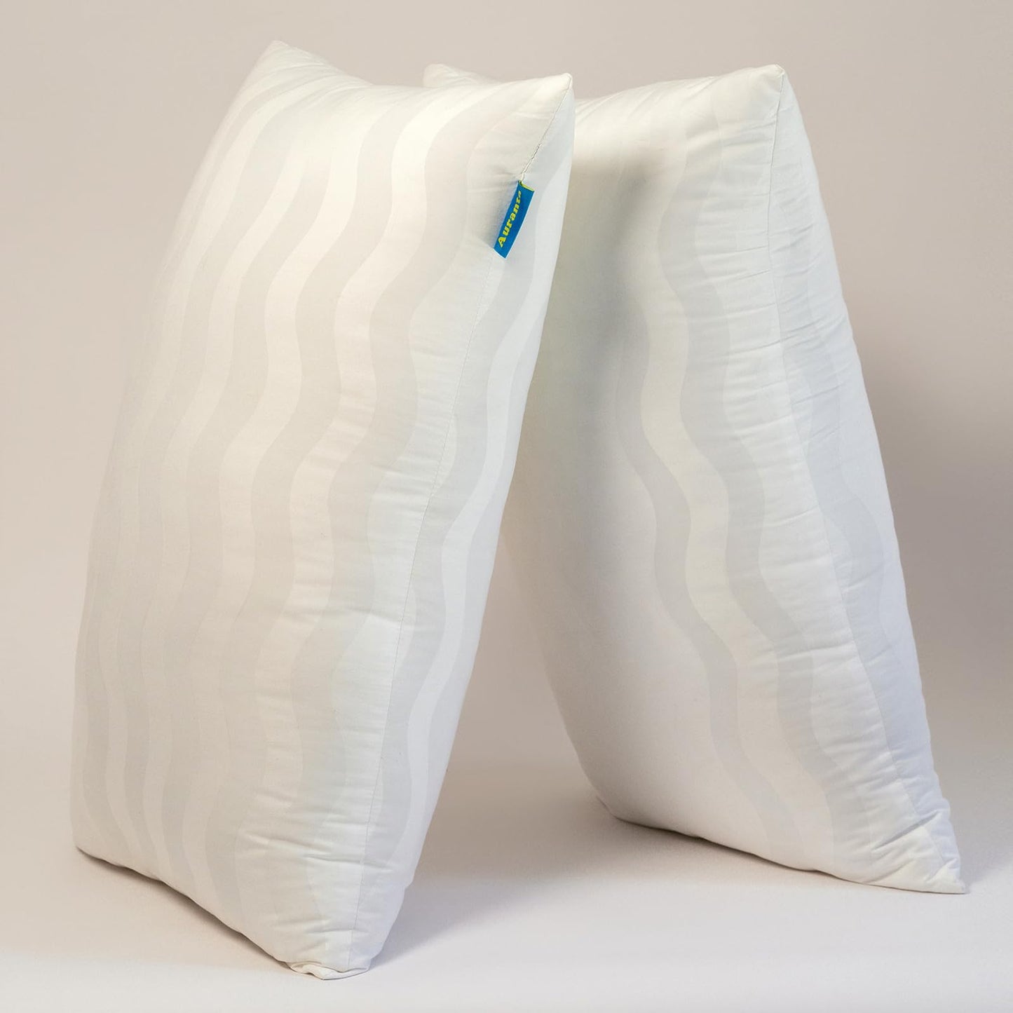 Auranta Bed Pillows Queen Size Set of 2 - Adjustable Hotel Bed Pillows for Sleeping, Soft & Supportive Down Alternative Filling for Back, Side & Stomach Sleepers (White) - Medaid International