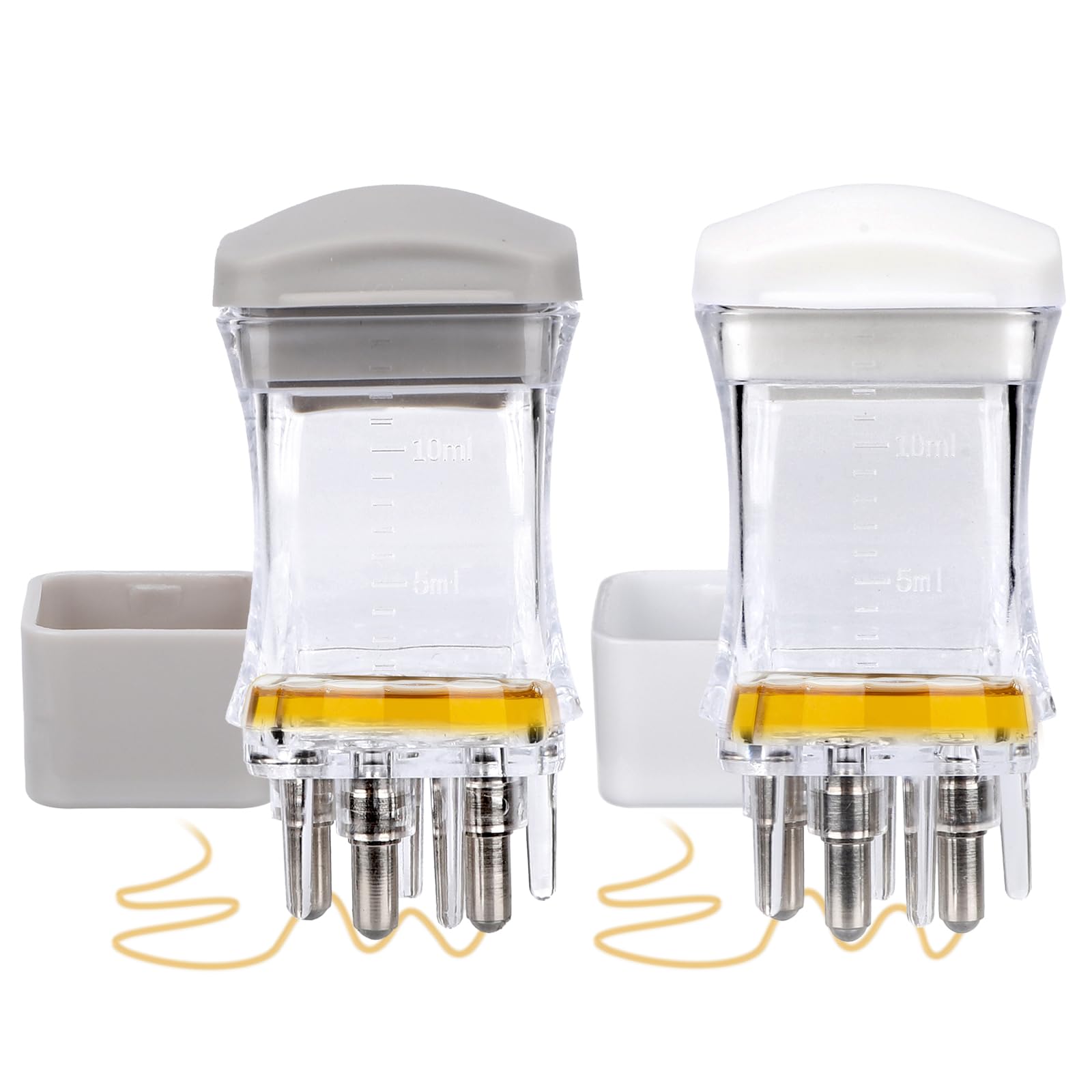 2pcs Hair Applicator Tool, Fast Apply Applicator Bottle Easy to Clean Root Comb for Hairs Oil Scalp Oil Serum Massager for Hairs Growth - Medaid International