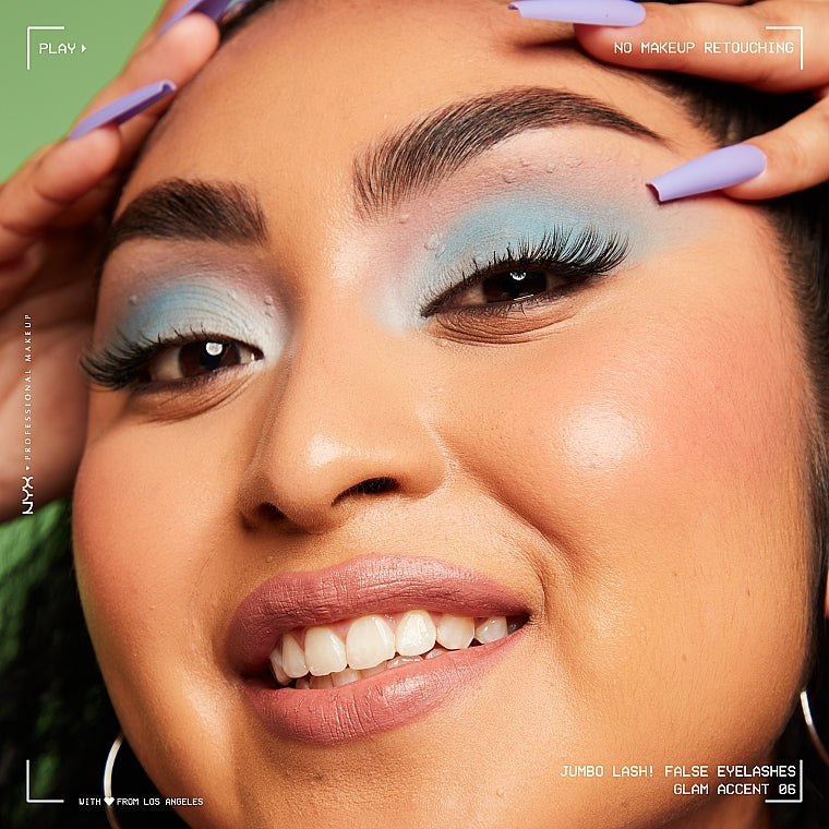 NYX Jumbo Lash! Vegan False Lashes, Glam Accent - Medaid International