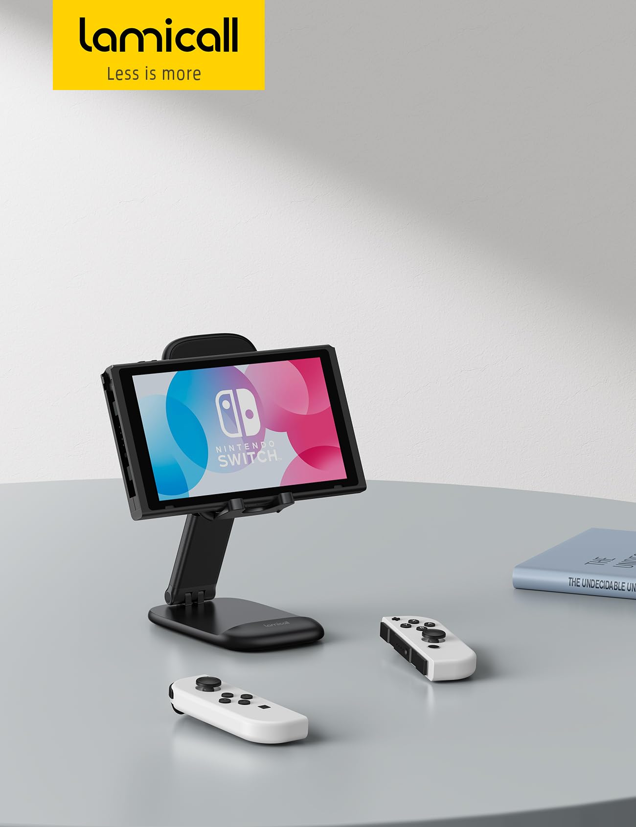 Lamicall Cell Phone Stand for Desk - [Height Adjustable] Foldable Mobile Phone Holder, Portable Stand for iPhone 17 16 15 14 13 12 11 Pro Max Plus Air, Galaxy S25 S24, Cellphones, Office Accessories - Medaid International