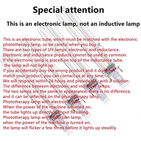 Xichen - 4 PCS 9W UV 365nm Replacement Bulbs for Nail Art Dryers, LED