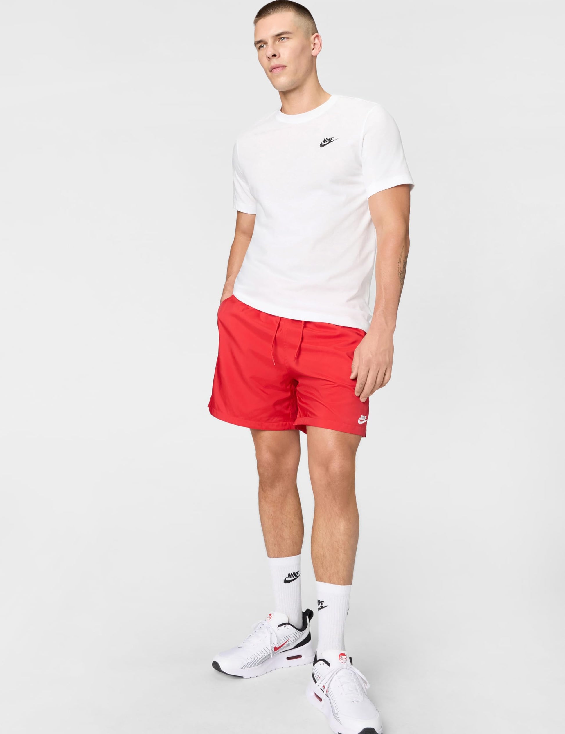 Nike Men's Sportswear Club T-Shirt, White/Black, XL Tall - Medaid International