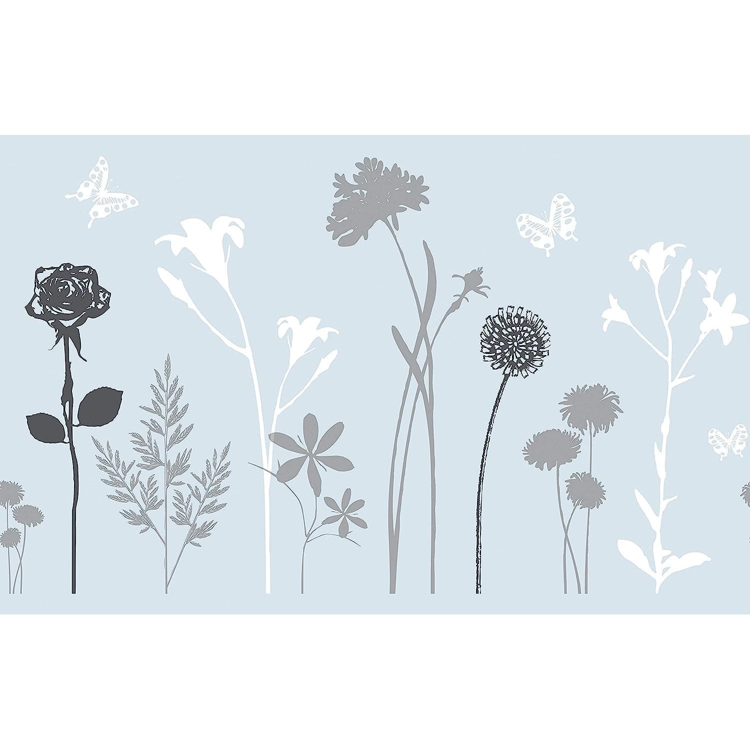 d-c-fix 334-0021 Premium Privacy Glass Reusable Static Cling Window Film, Blossom, 17" x 59" Roll - Medaid International