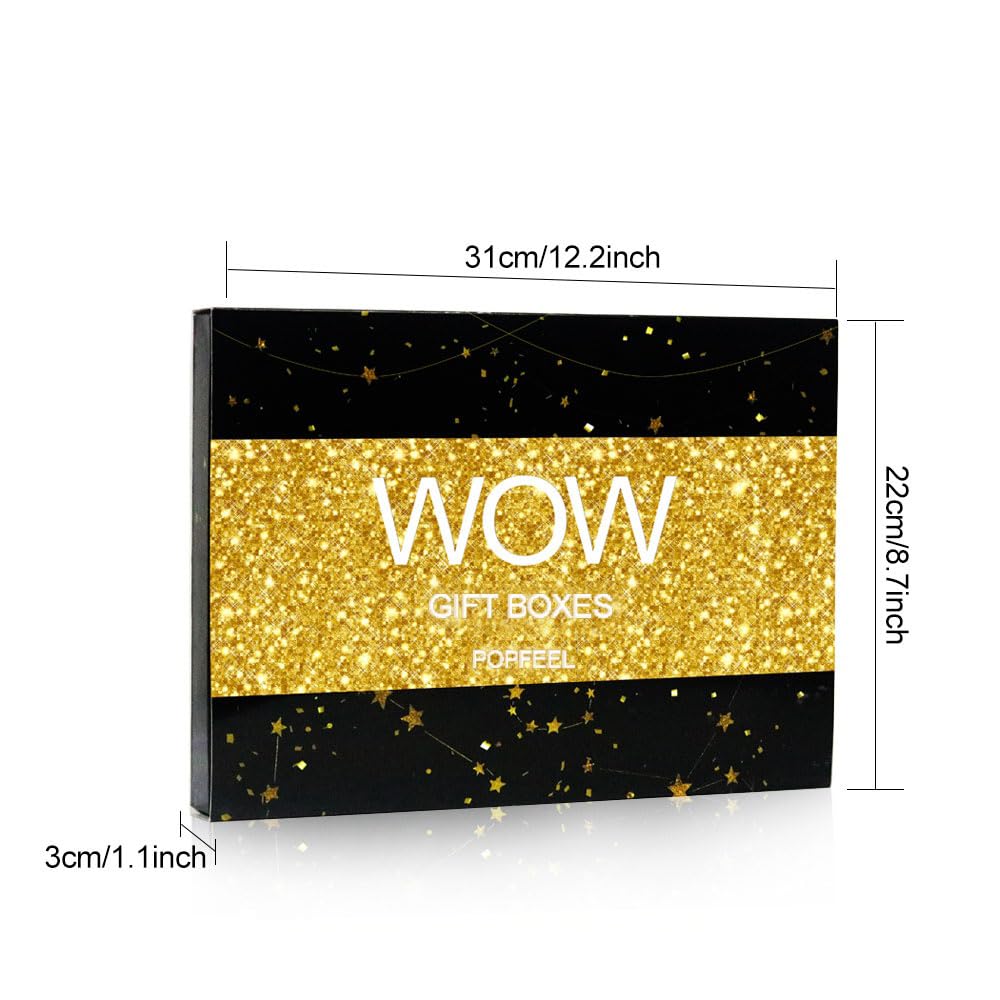 Makeup Advent Calendar 2025, 24 Days Countdown Calendar Christmas Birthday Valentines Day Xmas Gift Box, Makeup Gift Set For Teen Girls Women (black gold) - Medaid International