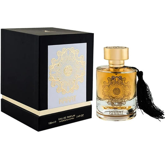 ALHAMBRA KARAT EAU DE PARFUM 100ml | LUXURY LONG LASTING FRAGRANCE | PREMIUM IMPORTED FRAGRANCE SCENT FOR MEN AND WOMEN | PERFUME GIFT SET | ALL OCCASION (Pack of 1) - Medaid International