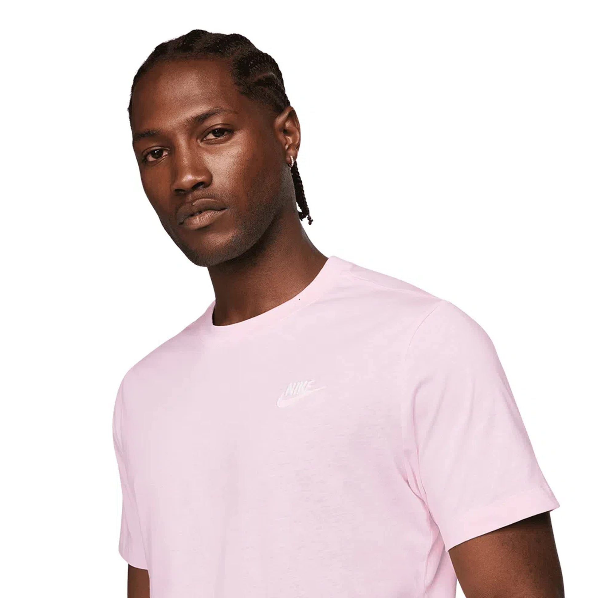 Nike Men's Sportswear Club T-Shirt, Pink Foam/White, XX-Large - Medaid International