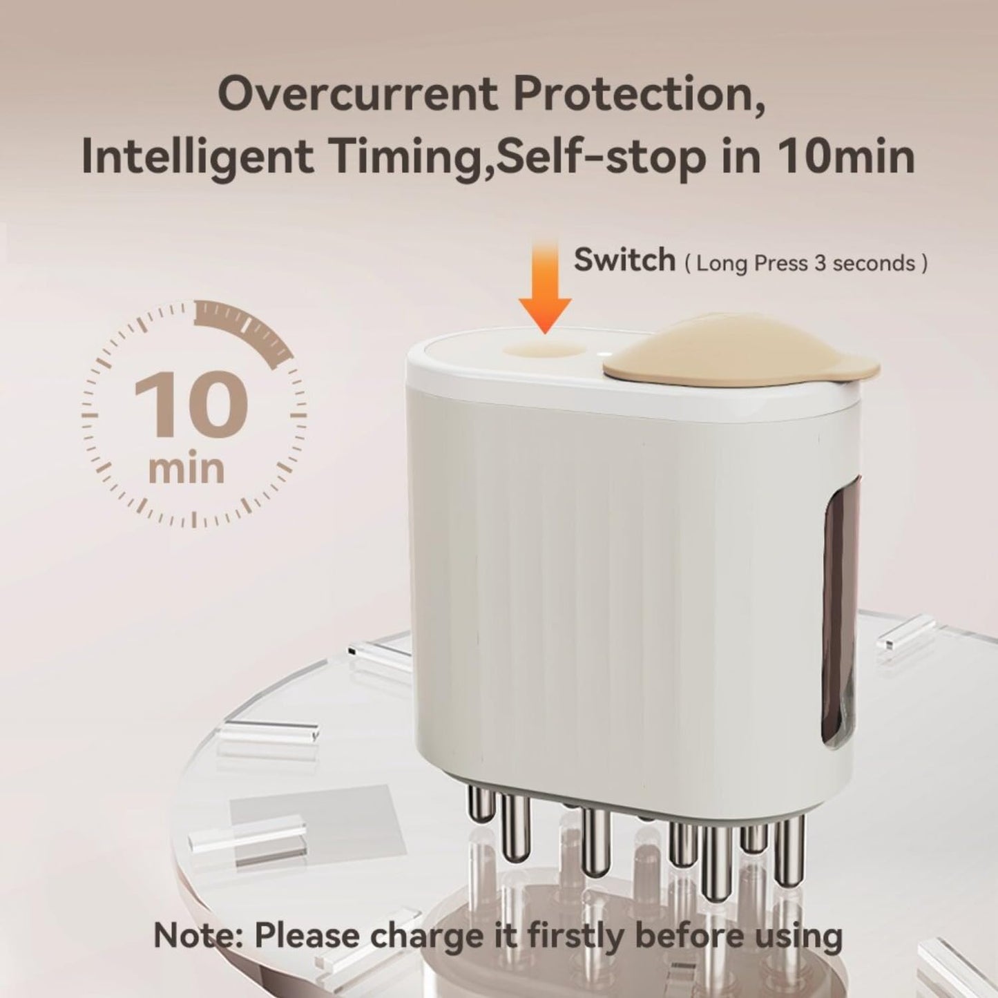 Electric Hair Oil Applicator for Hair Growth, Follicle Activator 3.0, Follicle Activator 3.0 for Women, 2 in 1 Hair Oiling Applicator - Medaid International