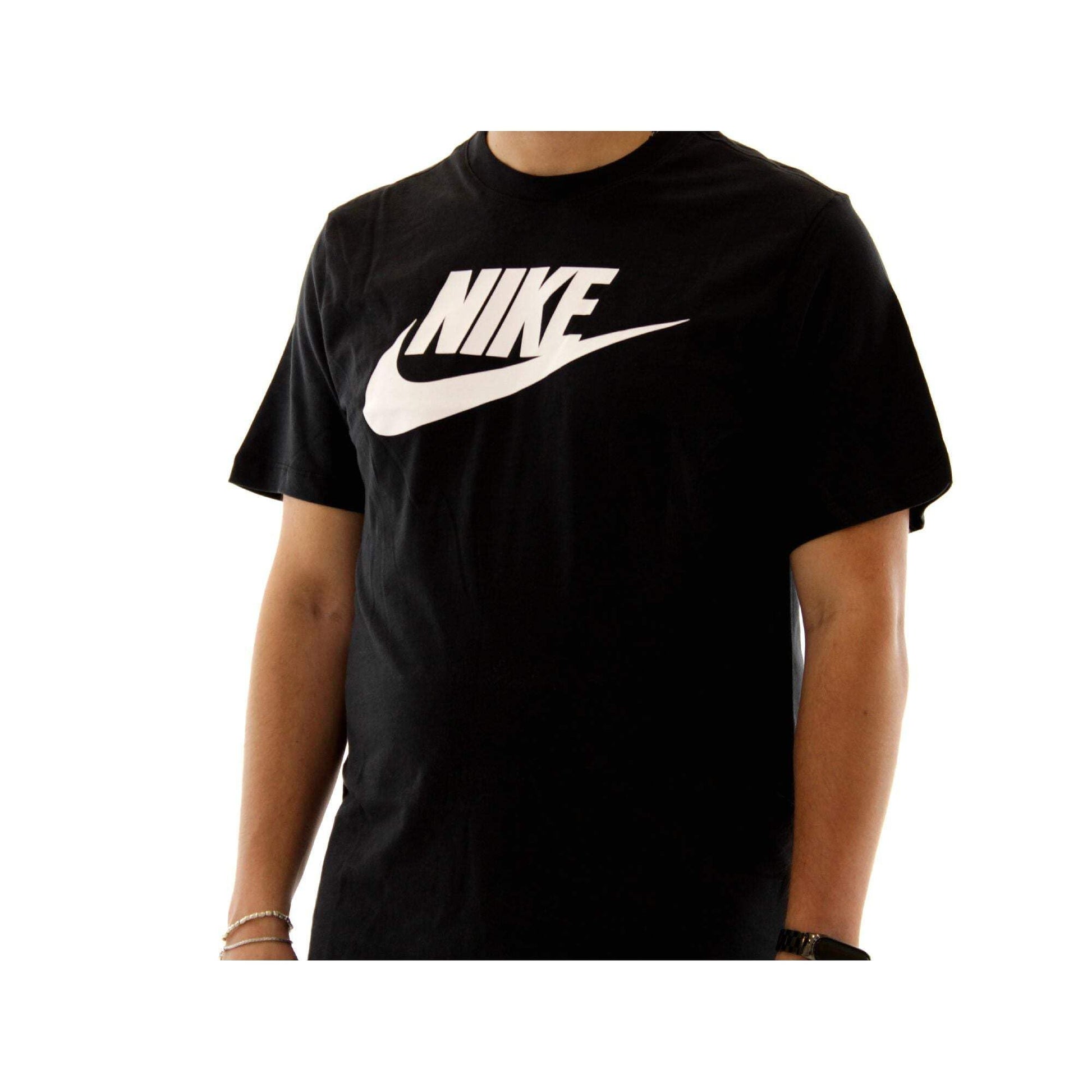 Nike Men's Sportswear Icon T-Shirt, Black/White, Large - Medaid International