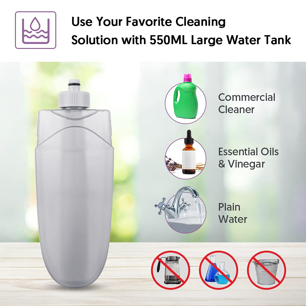 Spray Mops for Floor Cleaning - HOMSIER Microfiber Mop Wet Dry with 3 Washable Pads 550ML Refillable Bottle for Hardwood Wood Laminate Tile Marble Kitchen Home Hard Floors - Medaid International