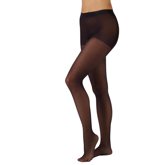 L'eggs Casual Women's Seasonless Tights for Year Round Wear, Same to Waist, Sheer Toe, Black, Size Large (Pack of 1) - Medaid International
