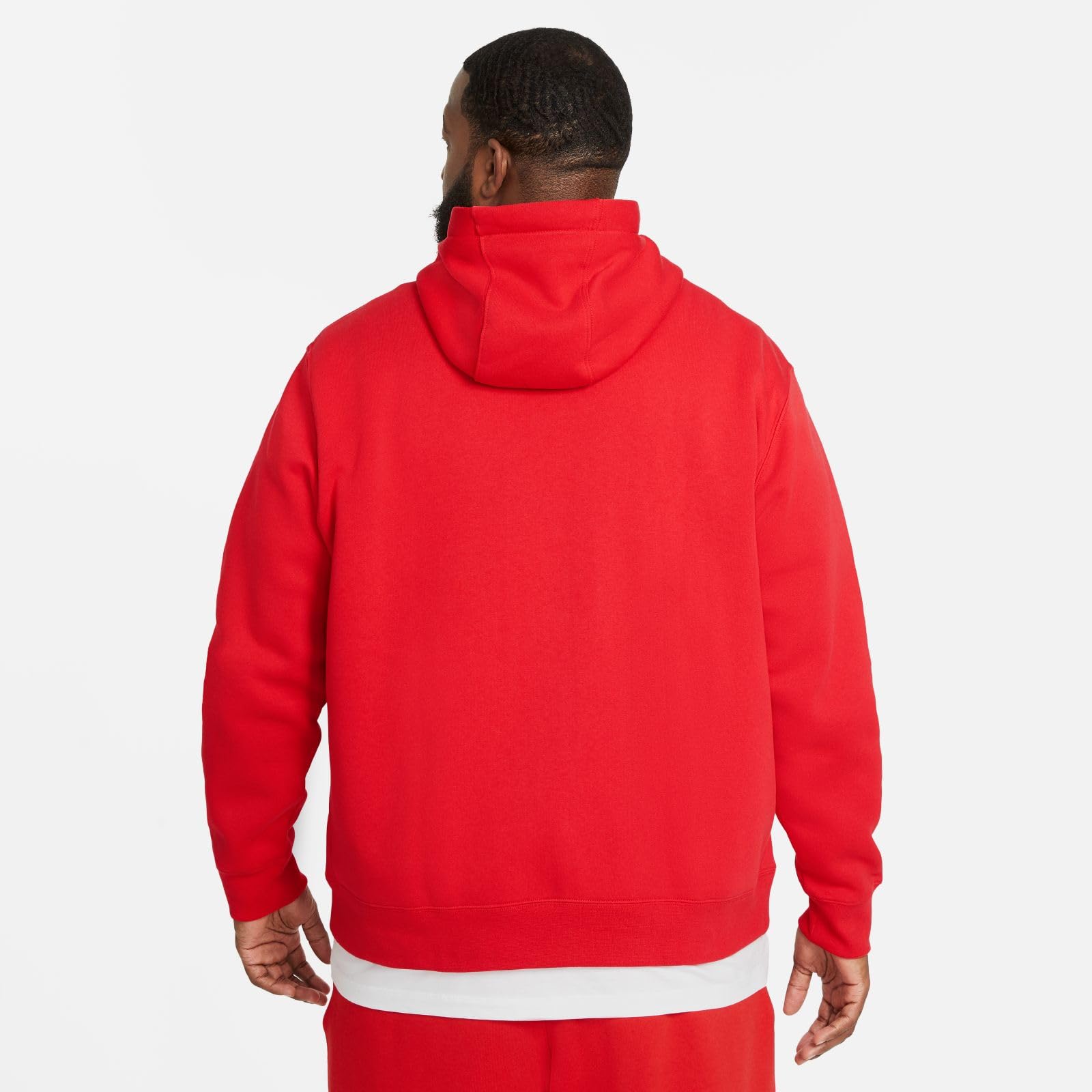 Nike Men's Sportswear Club Fleece Full Zip-Up Hoodie Men, University Red, M - Medaid International