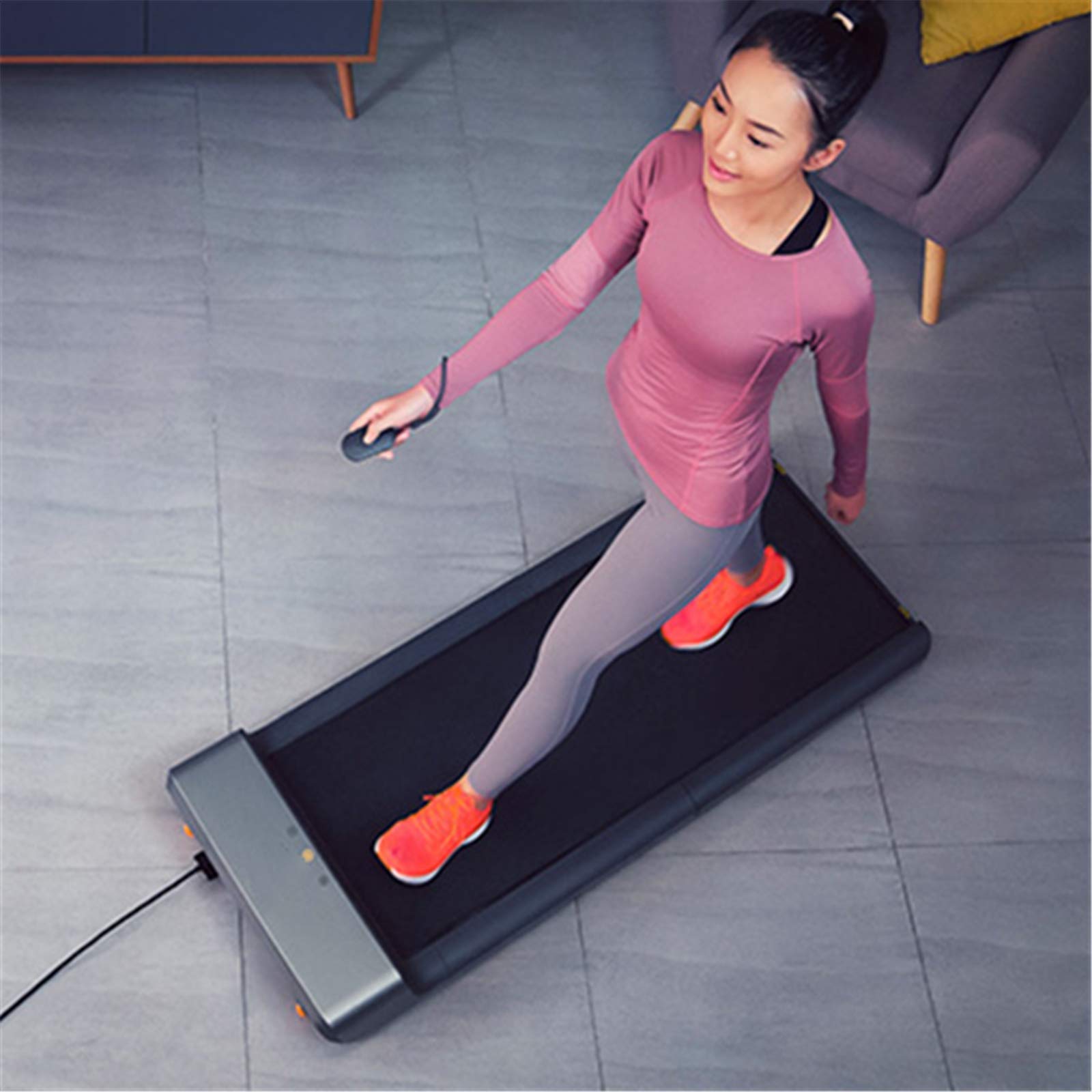 WRQzxcv Motorised Treadmill Portable Walking Running Pad Flat Slim Machine Easy Storage for Home Office Gym Use Installation-Free. - Medaid International
