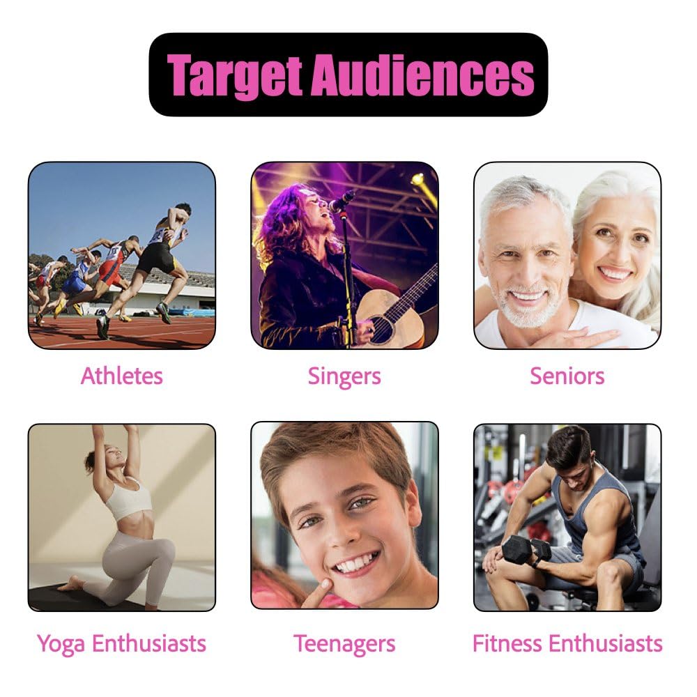 Breathing Trainer, Portable Respiratory Muscle Trainer with Adjustable Resistance, Compact Lung Exercise Device, Detachable for Easy Cleaning - Black - Medaid International