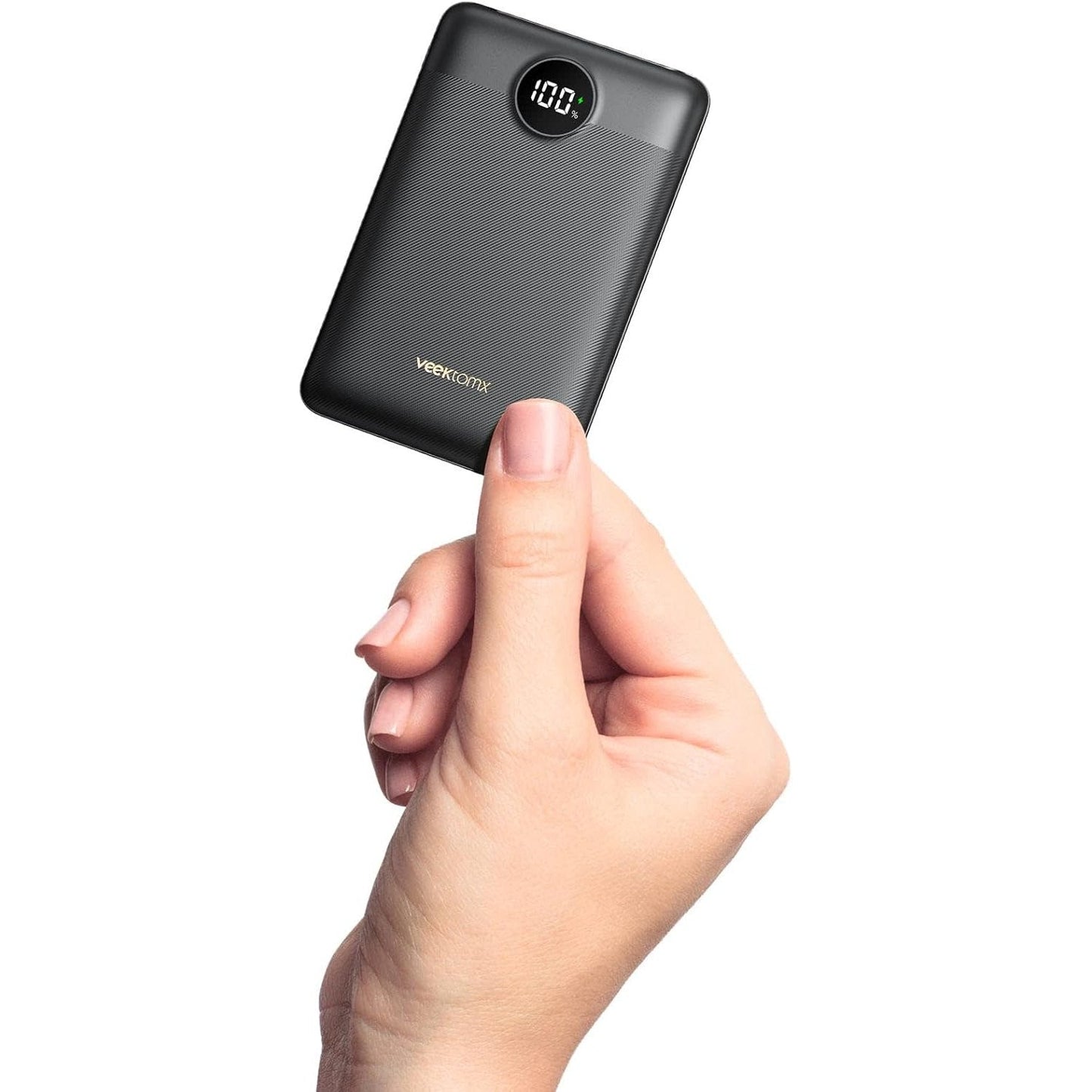 Veektomx - Fast Charging 22.5W Power Bank, 10000mAh, Slim Design, USB-C