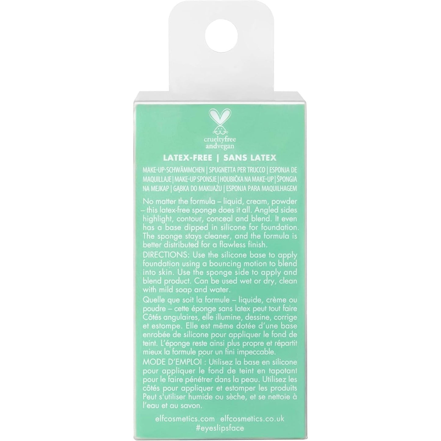 e.l.f. Angled Silicone Face Sponge, Angled Design For Cream & Liquid Blush, Bronzer, Foundation & Concealer, Vegan & Cruelty-free - Medaid International