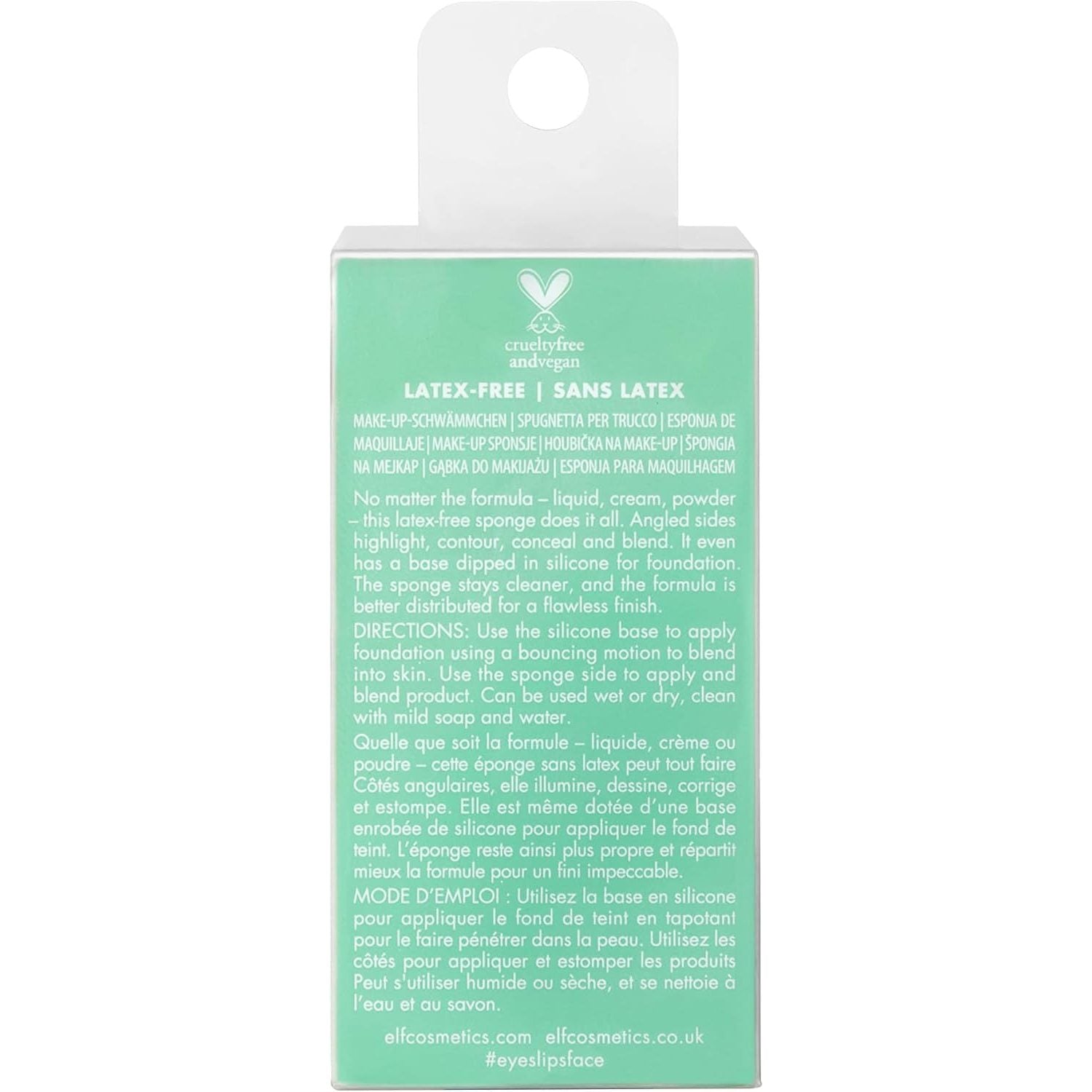 e.l.f. Angled Silicone Face Sponge, Angled Design For Cream & Liquid Blush, Bronzer, Foundation & Concealer, Vegan & Cruelty-free - Medaid International