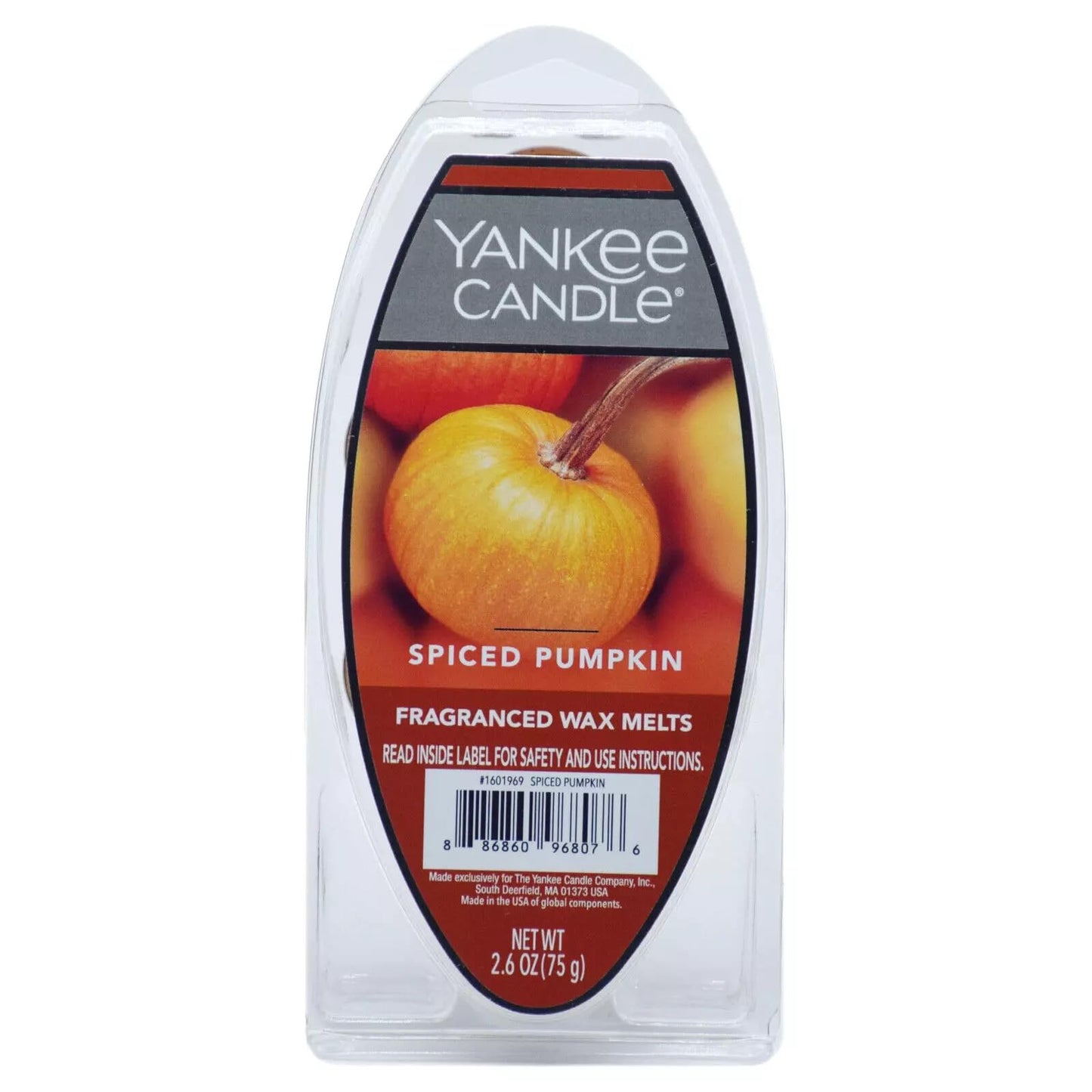 Yankee Candle Lot of 2 Spiced Pumpkin Fragranced Wax Melts - Medaid International