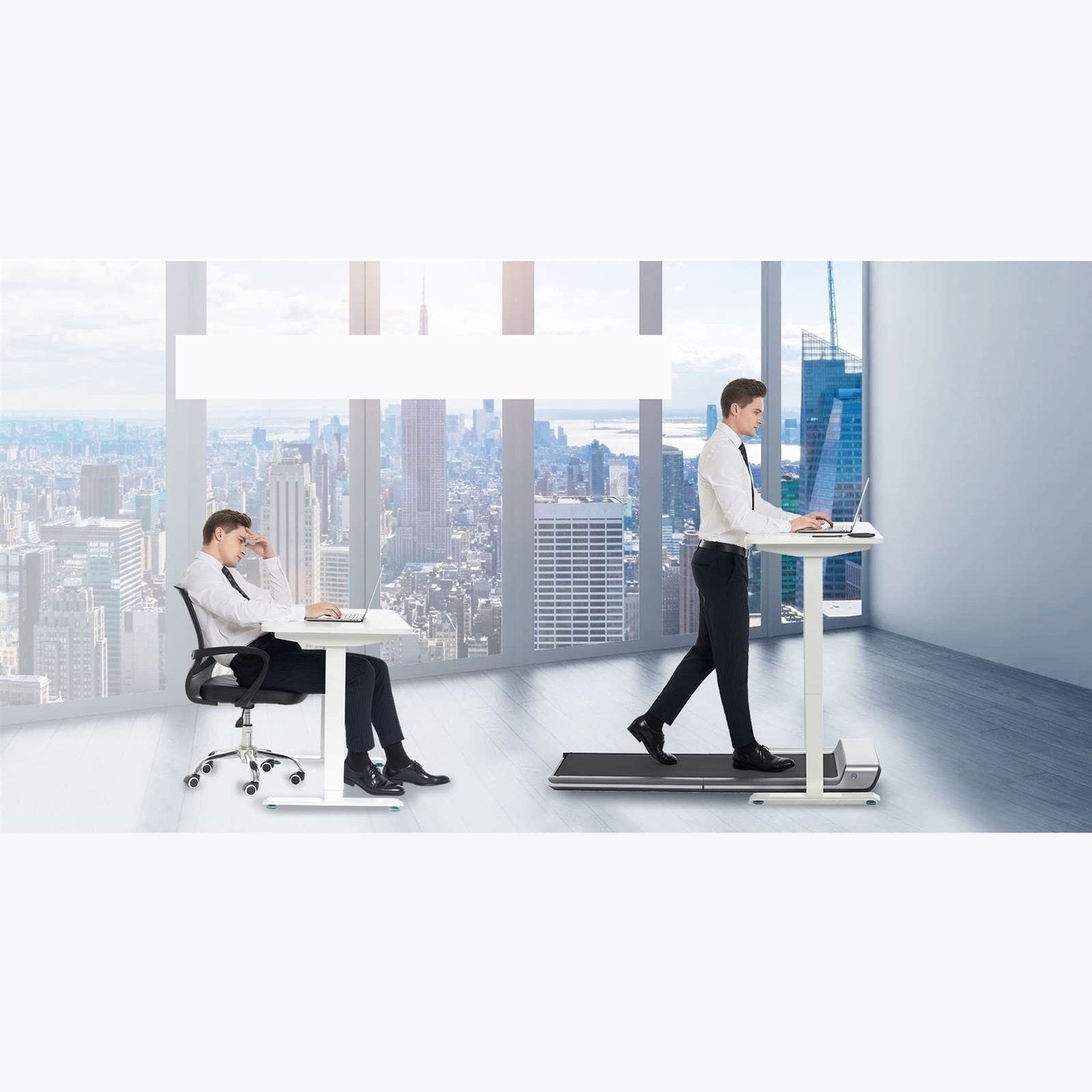 ZKSKOX Desk treadmill Thin Electric Treadmill Foldable Remote Walking Treadmill/App Controlled Fitness Running Mat Home - Medaid International