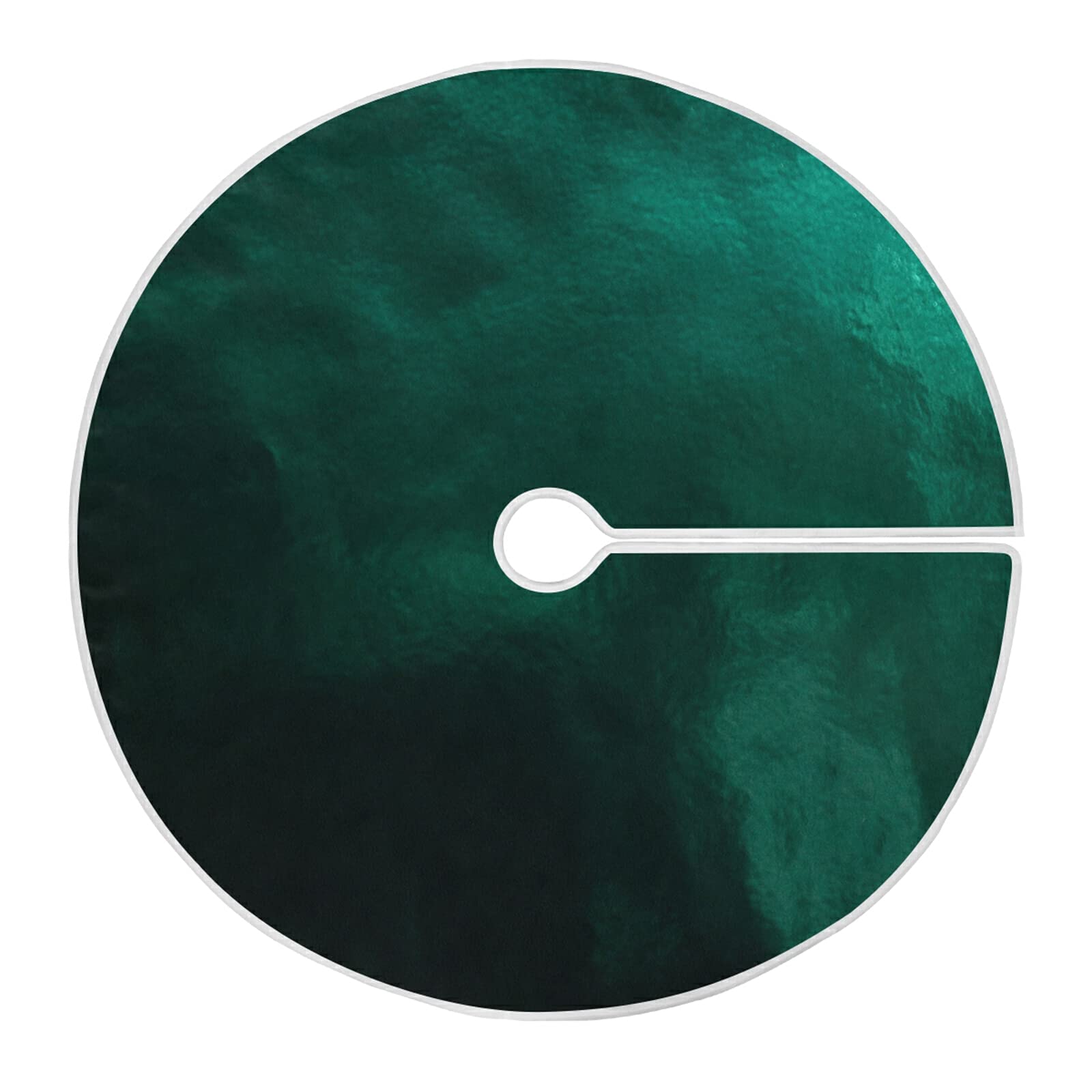 xigua Hunter Green Christmas Tree Skirt 36 Inch Large Christmas Tree Mat Xmas Holiday Home Party Decor - Medaid International